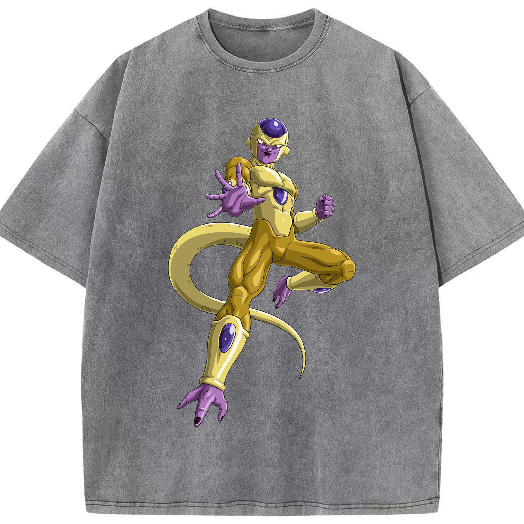 （画像用） ドラゴンボール フリーザ DRAGON BALL Frieza 綿100% ヴィンテージ風 半袖Tシャツ（フロントプリント）