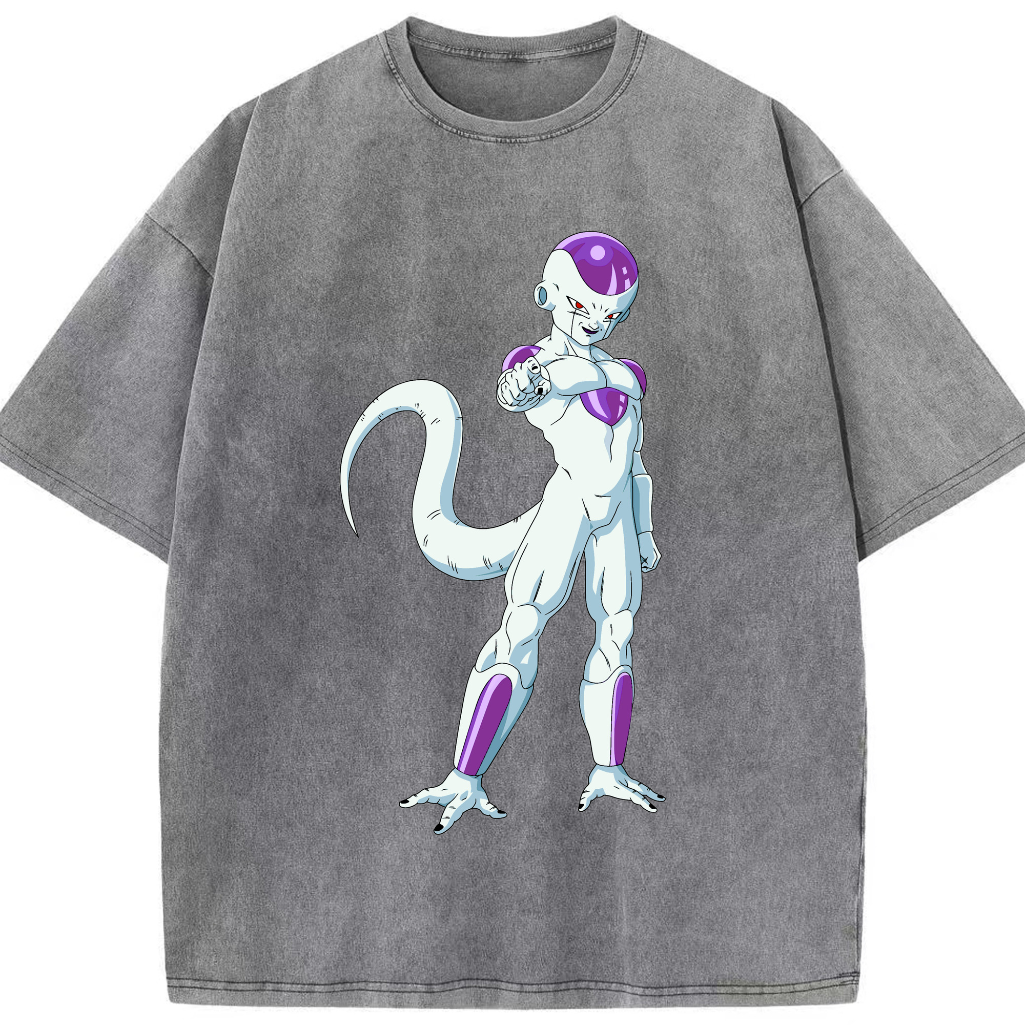 （画像用） ドラゴンボール フリーザ DRAGON BALL Frieza 綿100% ヴィンテージ風 半袖Tシャツ（フロントプリント）