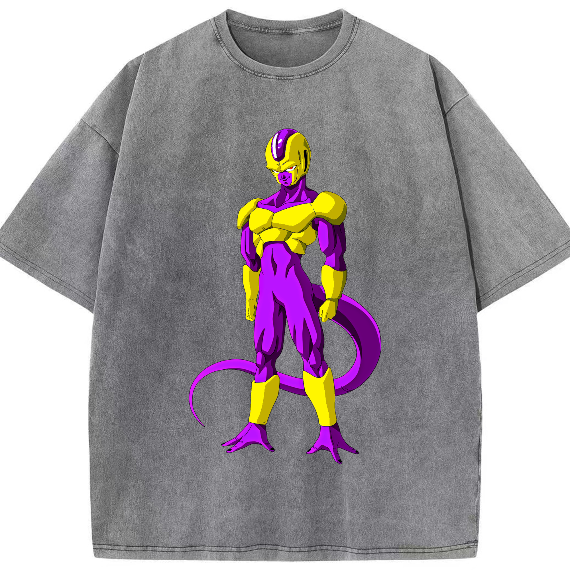 （画像用） ドラゴンボール フリーザ DRAGON BALL Frieza 綿100% ヴィンテージ風 半袖Tシャツ（フロントプリント）