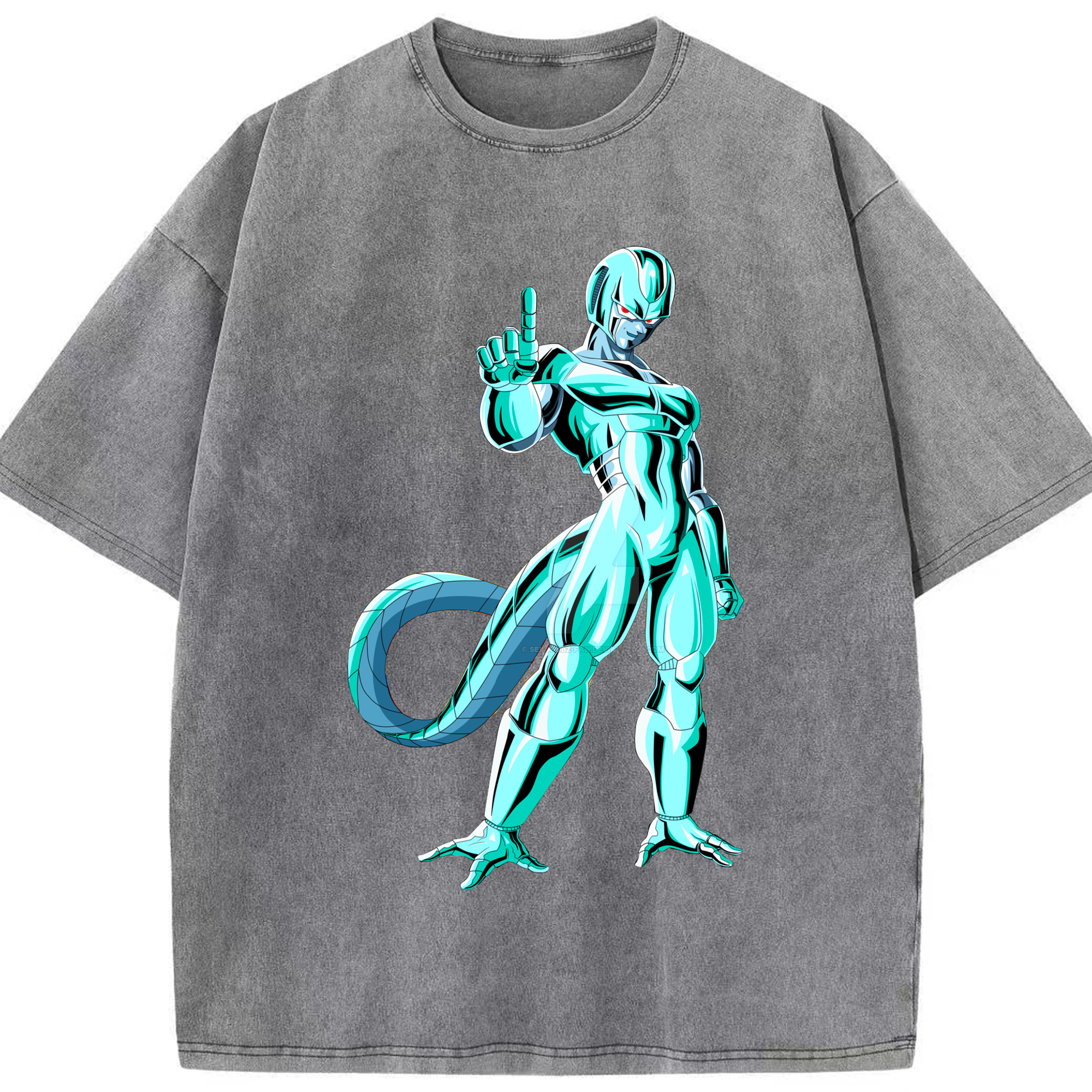 （画像用） ドラゴンボール クウラ DRAGON BALL Cooler Coora 綿100% ヴィンテージ風 半袖Tシャツ（フロントプリント）