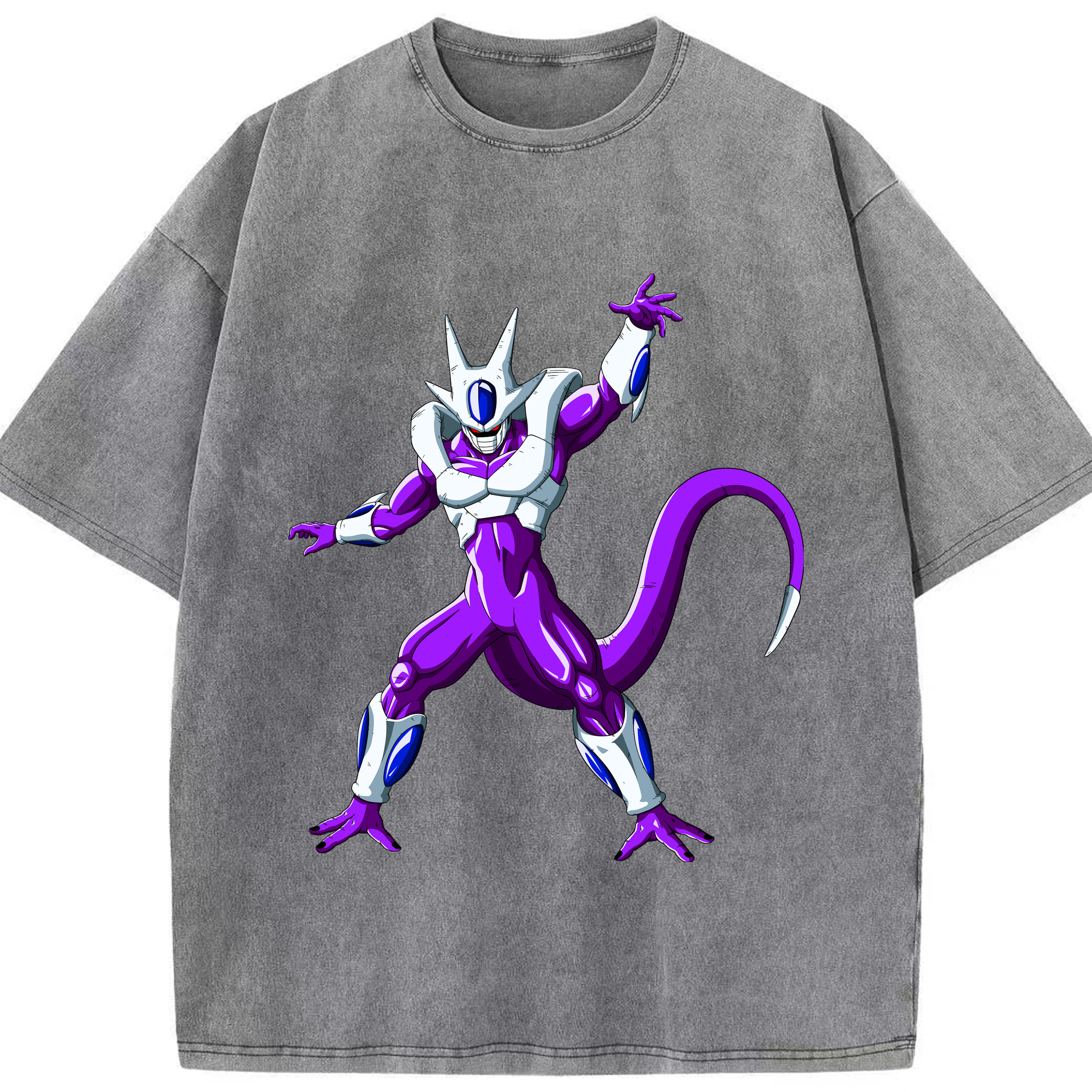 （画像用） ドラゴンボール クウラ DRAGON BALL Cooler Coora 綿100% ヴィンテージ風 半袖Tシャツ（フロントプリント）