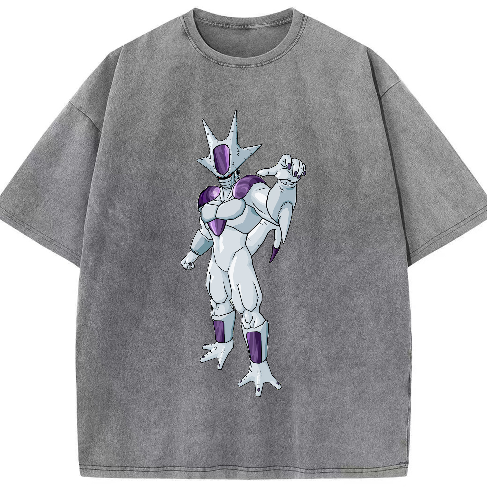 （画像用） ドラゴンボール クウラ DRAGON BALL Cooler Coora 綿100% ヴィンテージ風 半袖Tシャツ（フロントプリント）