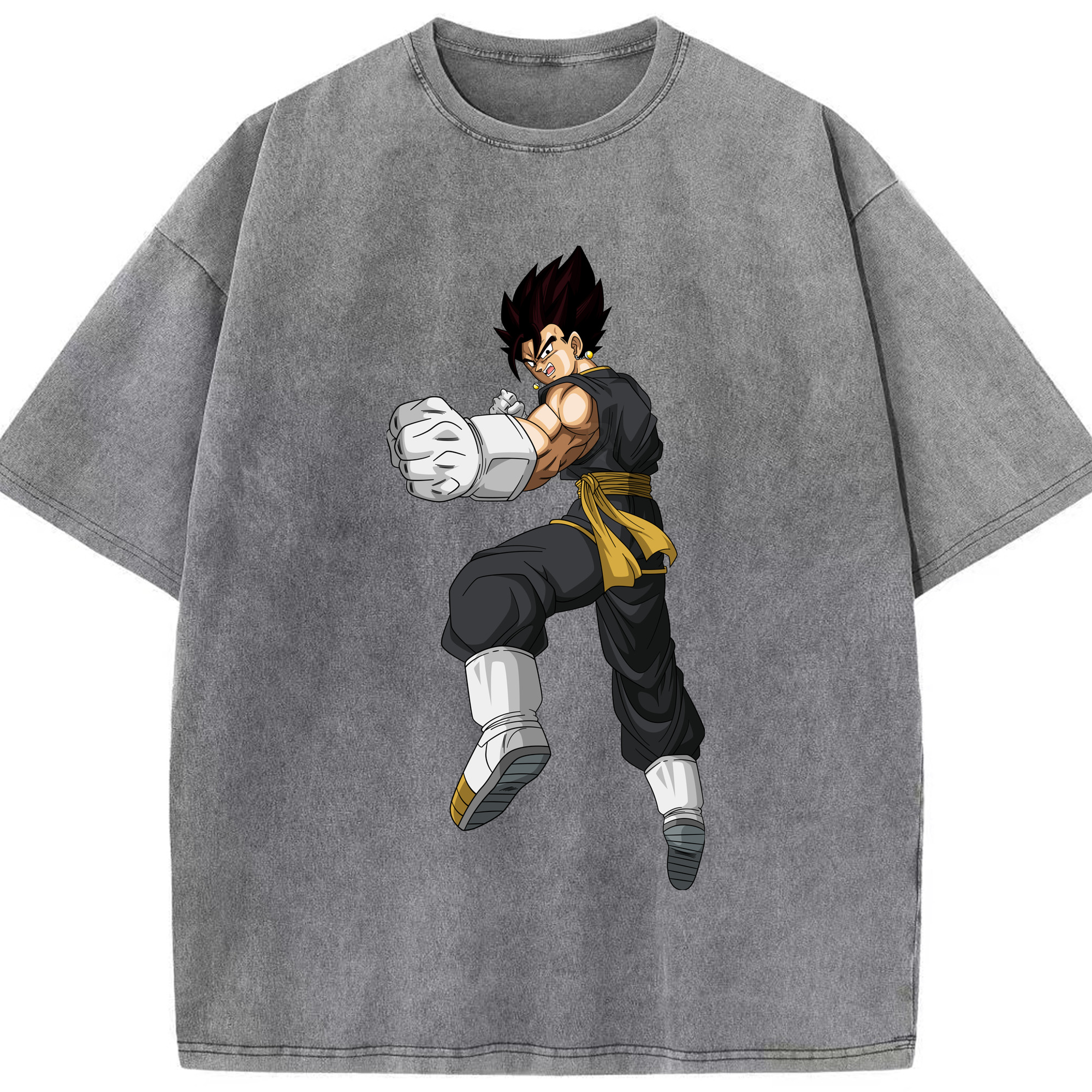 （画像用） ドラゴンボール ベジット DRAGON BALL Vegetto 綿100% ヴィンテージ風 半袖Tシャツ（フロントプリント）