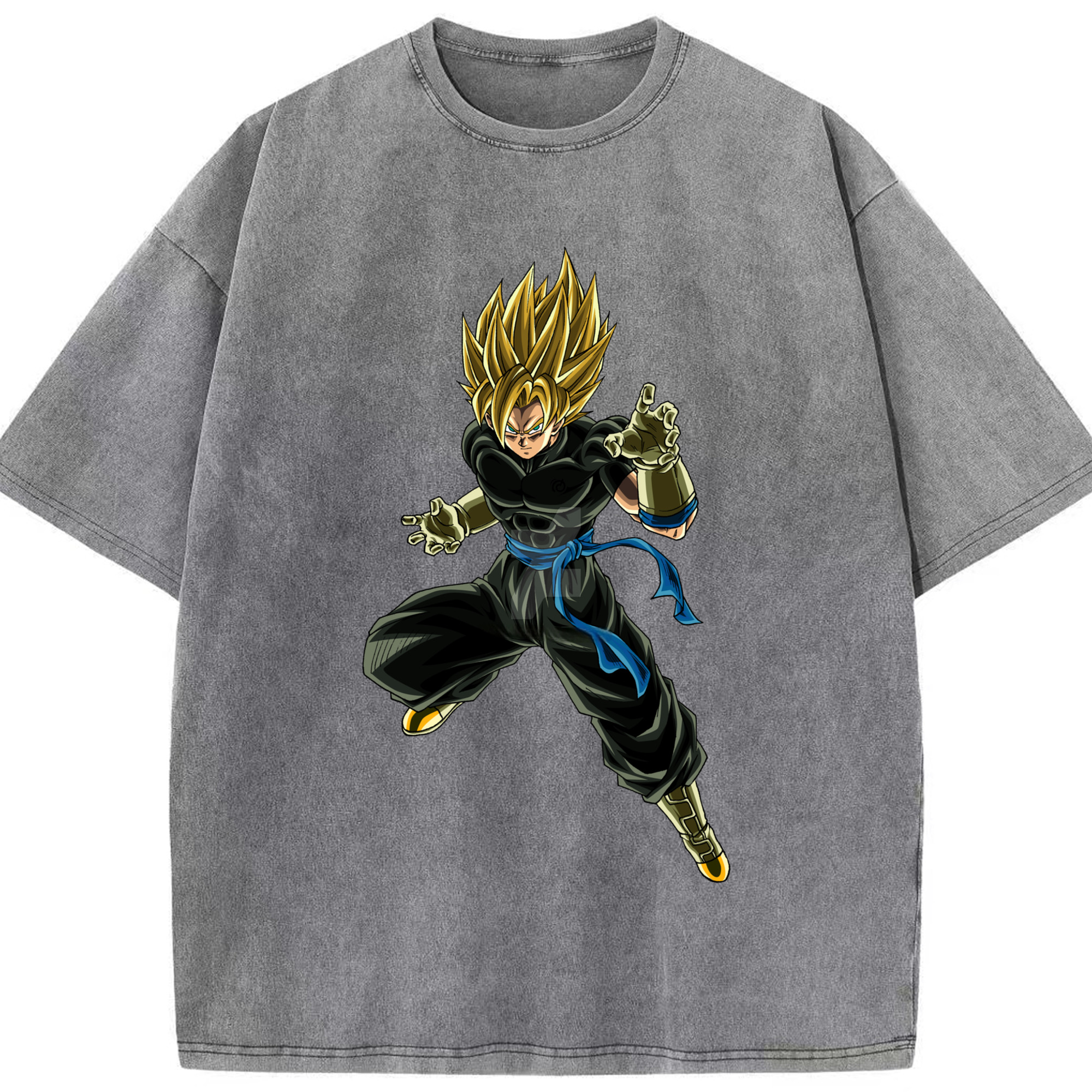 （画像用） ドラゴンボール ベジット DRAGON BALL Vegetto 綿100% ヴィンテージ風 半袖Tシャツ（フロントプリント）