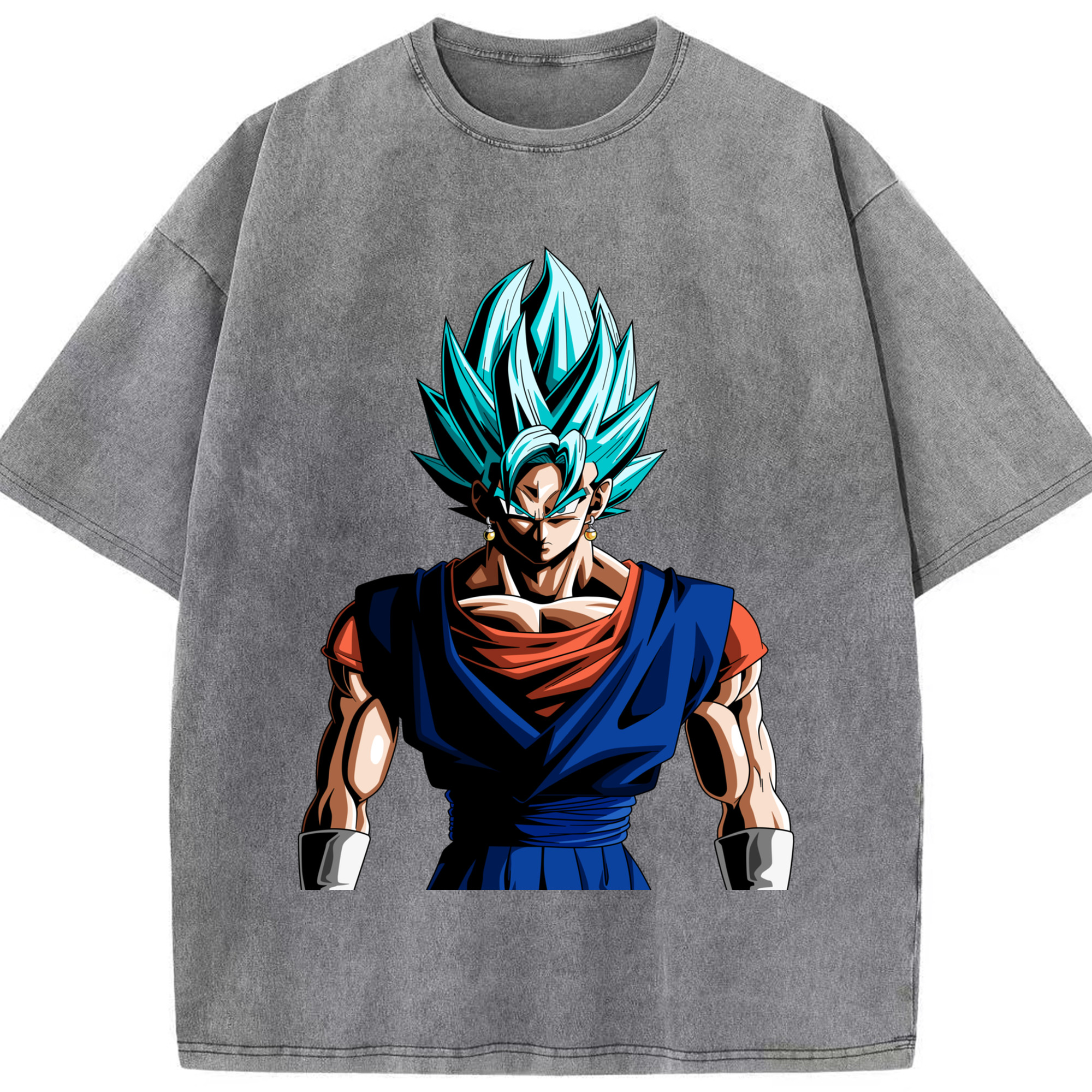 （画像用） ドラゴンボール ベジット DRAGON BALL Vegetto 綿100% ヴィンテージ風 半袖Tシャツ（フロントプリント）