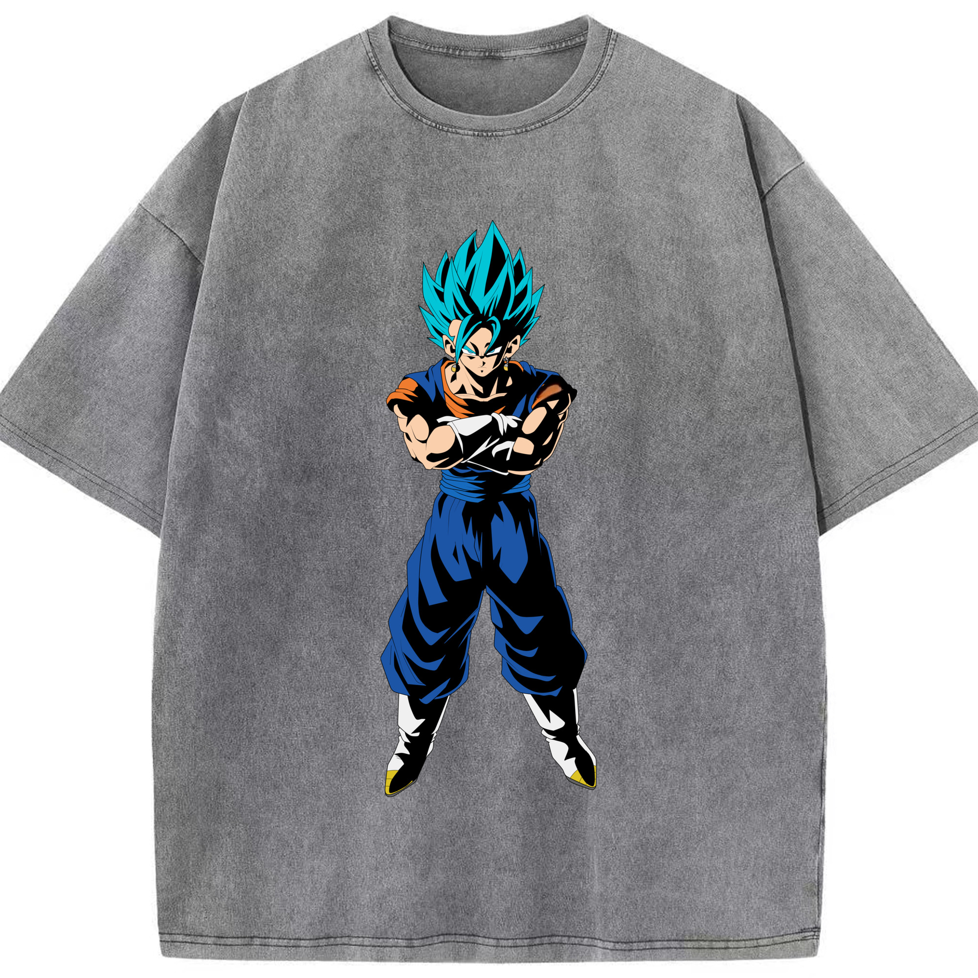 （画像用） ドラゴンボール ベジット DRAGON BALL Vegetto 綿100% ヴィンテージ風 半袖Tシャツ（フロントプリント）