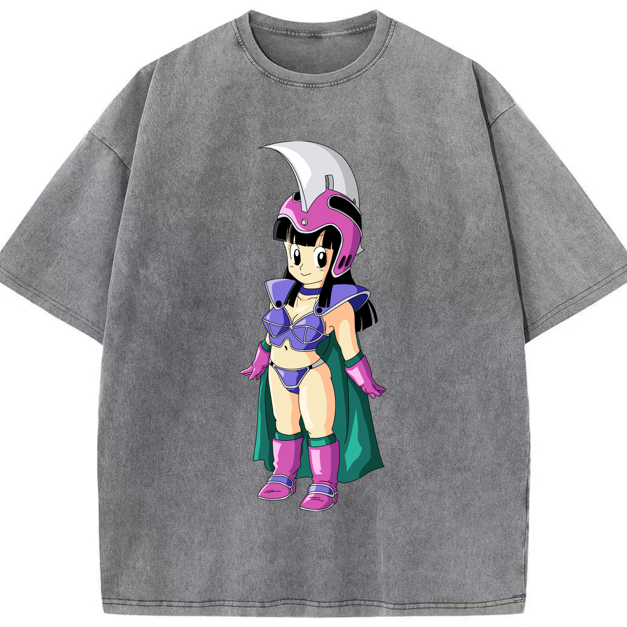 （画像用） ドラゴンボール チチ DRAGON BALL Chichi 綿100% ヴィンテージ風 半袖Tシャツ（フロントプリント）