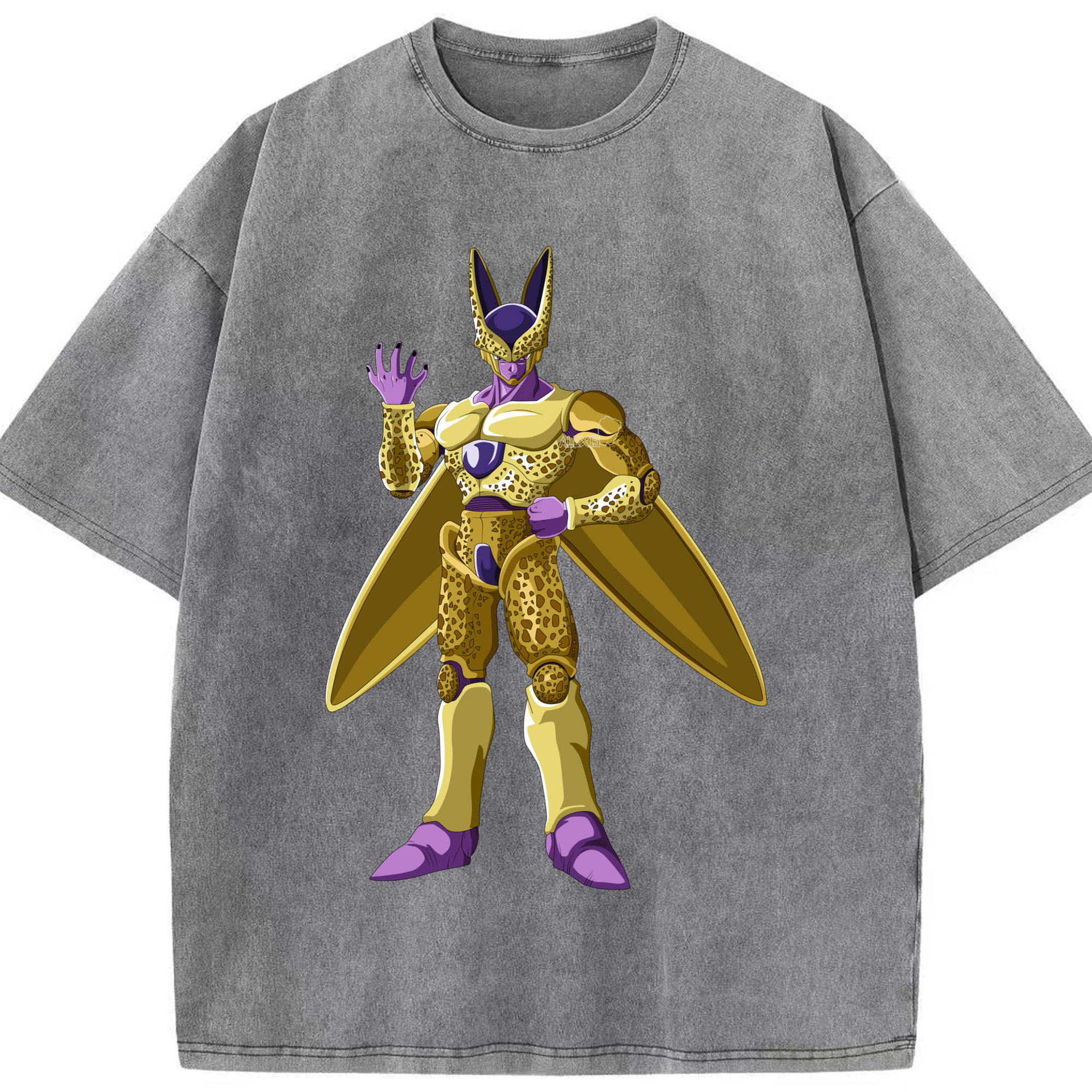 （画像用） ドラゴンボール セル DRAGON BALL Cell 綿100% ヴィンテージ風 半袖Tシャツ（フロントプリント）