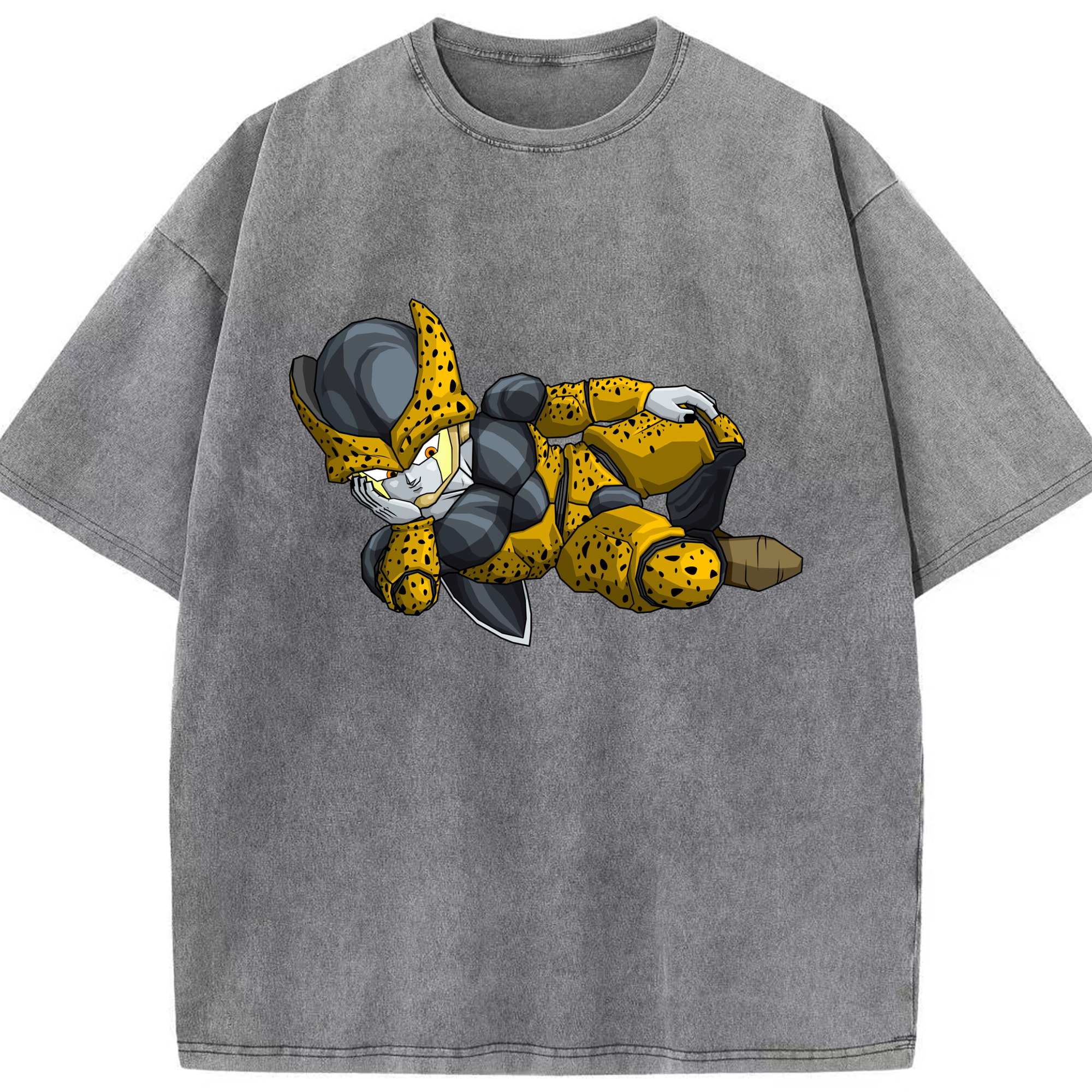 （画像用） ドラゴンボール セル DRAGON BALL Cell 綿100% ヴィンテージ風 半袖Tシャツ（フロントプリント）