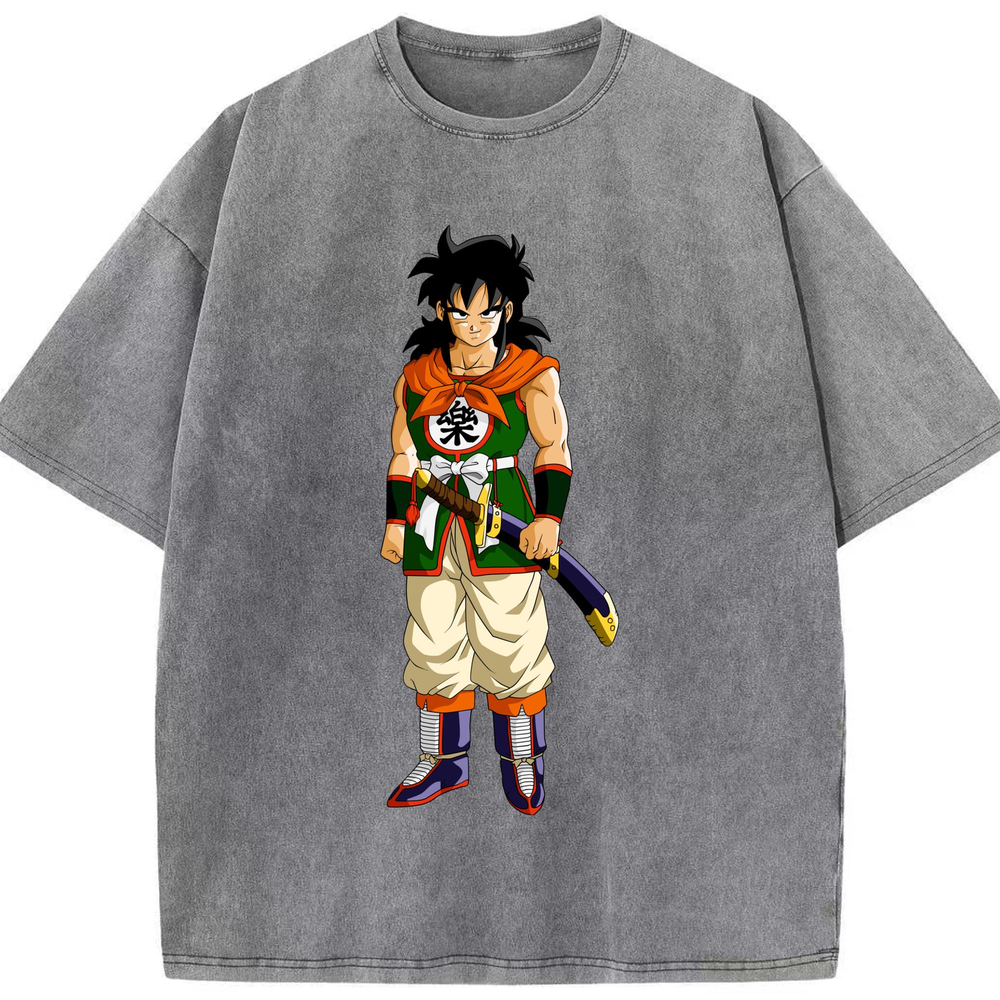 （画像用） ドラゴンボール ヤムチャ DRAGON BALL Yamcha 綿100% ヴィンテージ風 半袖Tシャツ（フロントプリント）