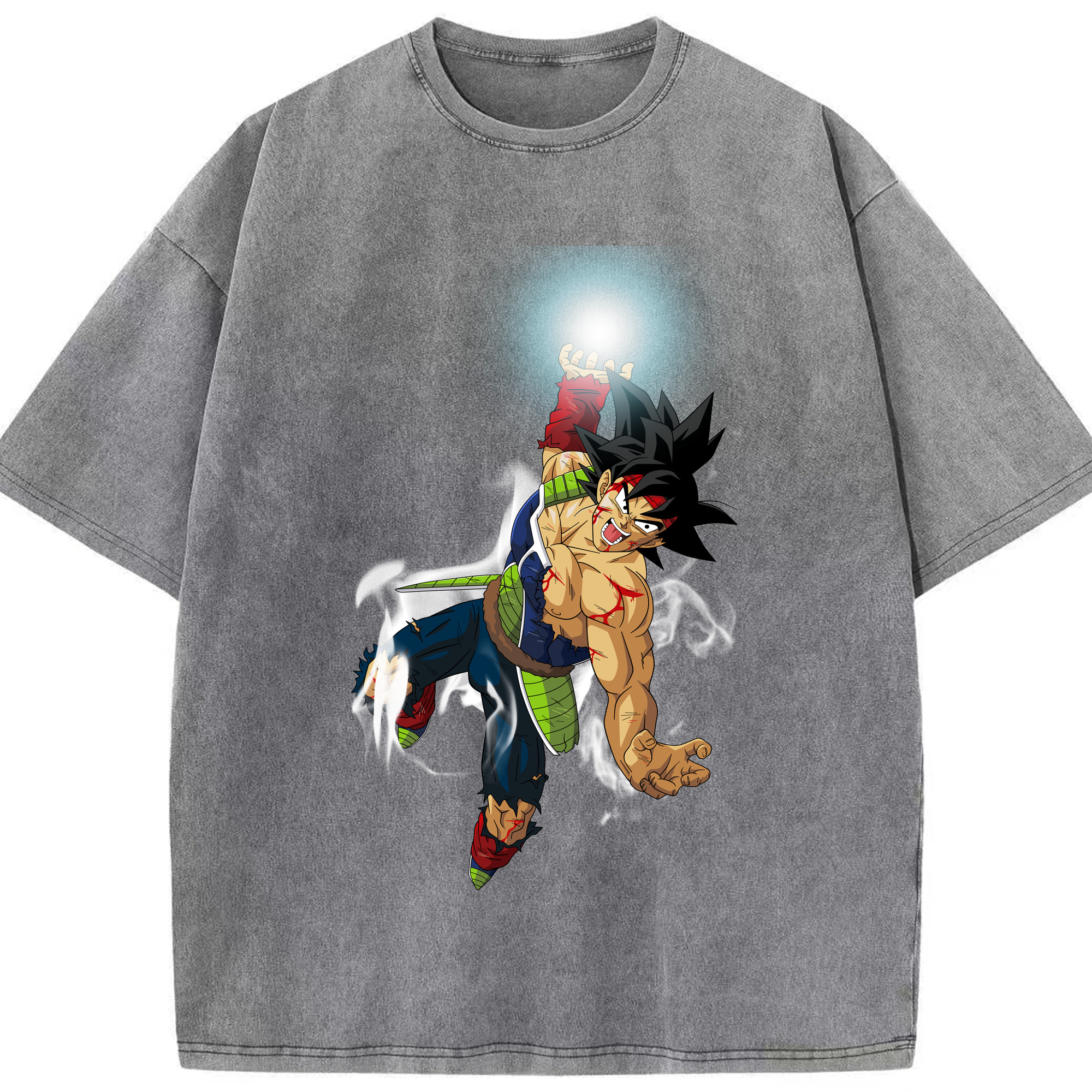（画像用） ドラゴンボール バーダック DRAGON BALL Burdock 綿100% ヴィンテージ風 半袖Tシャツ（フロントプリント）