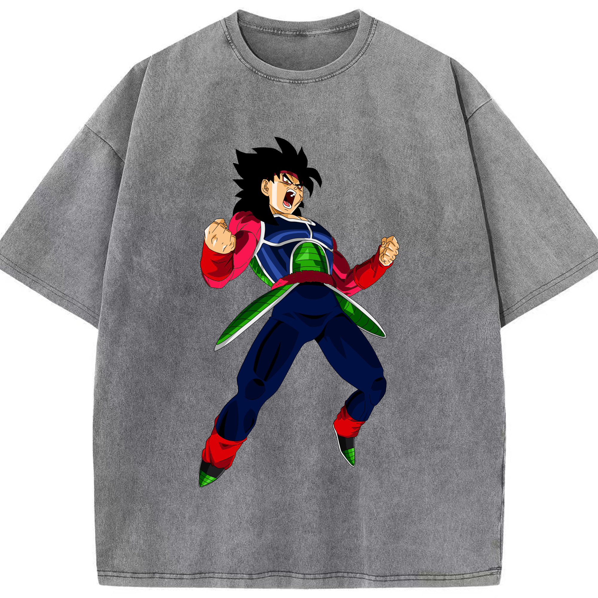 （画像用） ドラゴンボール バーダック DRAGON BALL Burdock 綿100% ヴィンテージ風 半袖Tシャツ（フロントプリント）