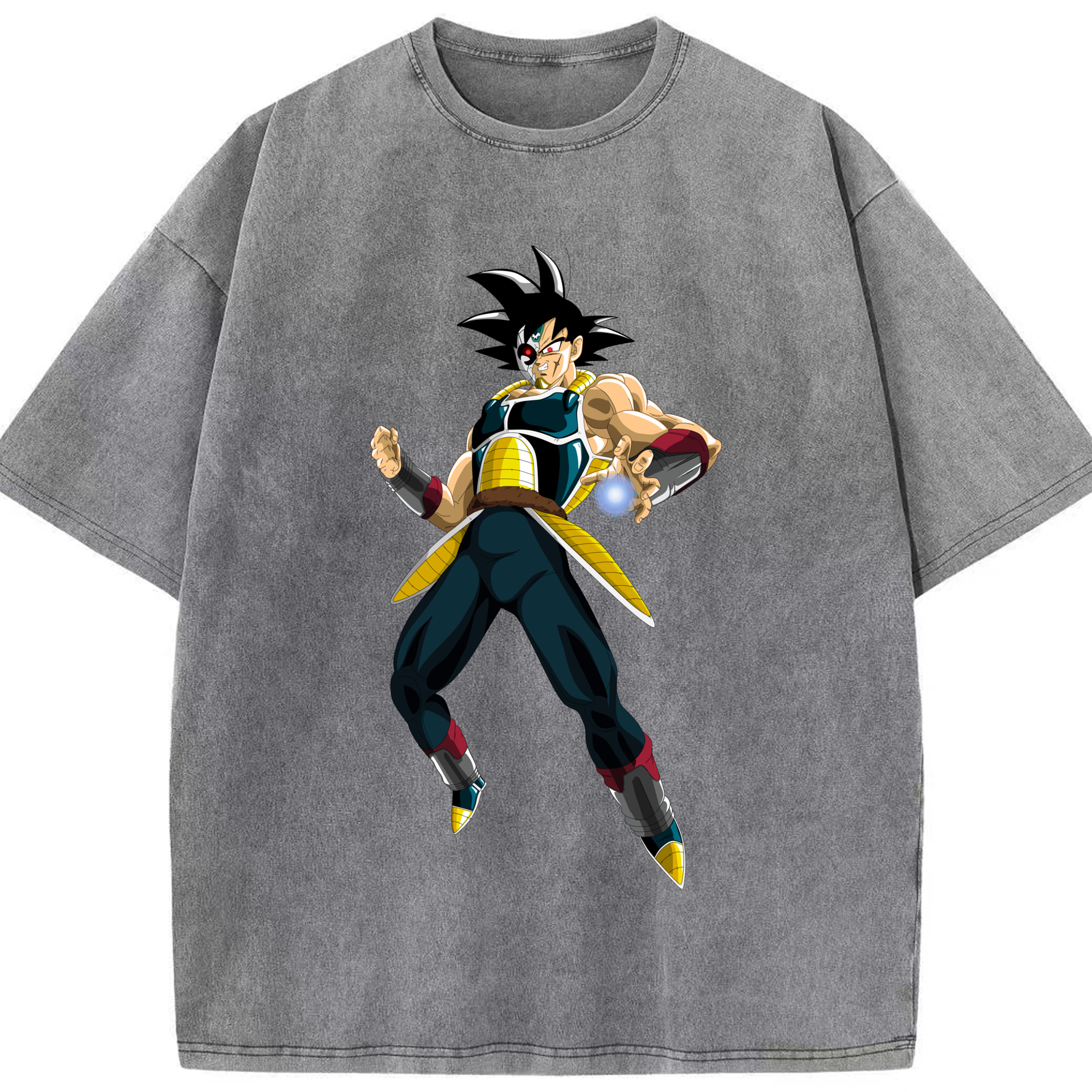 （画像用） ドラゴンボール バーダック DRAGON BALL Burdock 綿100% ヴィンテージ風 半袖Tシャツ（フロントプリント）