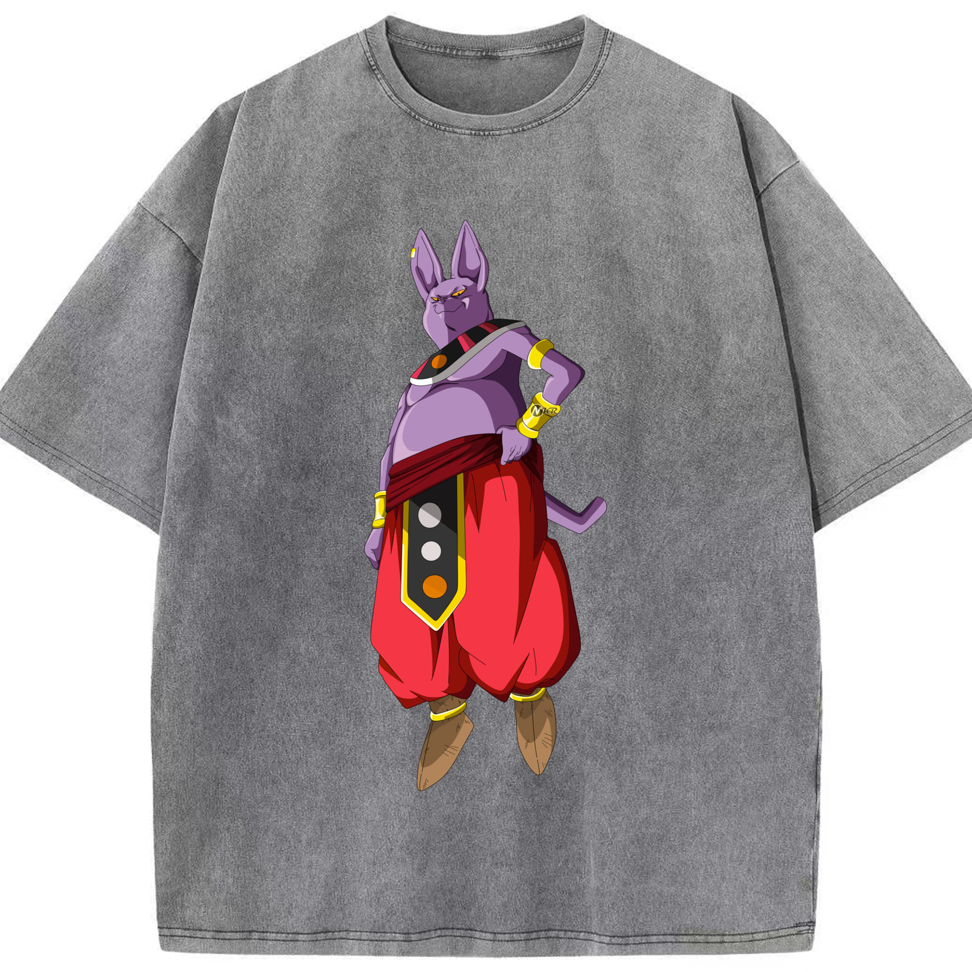 （画像用） ドラゴンボール シャンパ DRAGON BALL Champa 綿100% ヴィンテージ風 半袖Tシャツ（フロントプリント）
