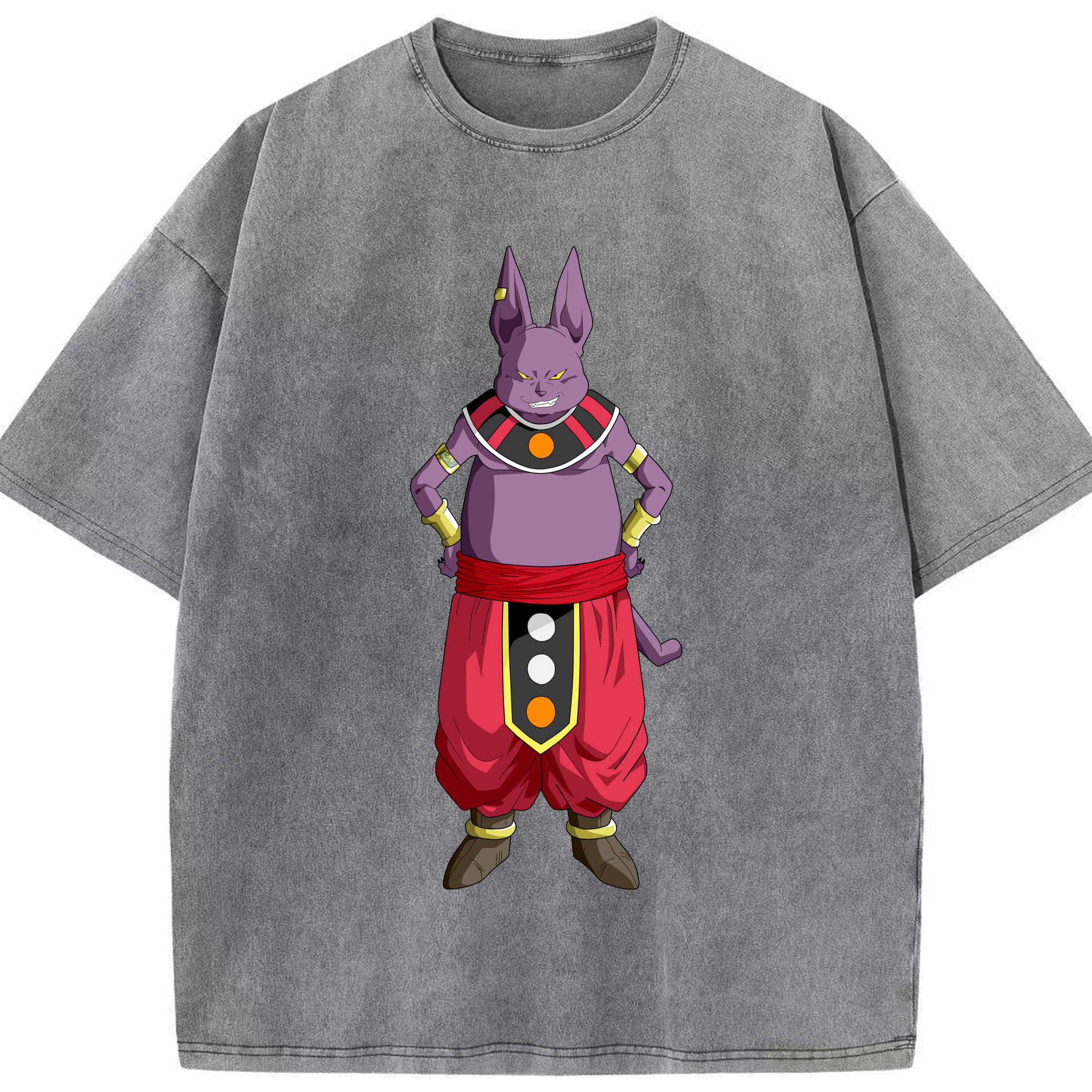 （画像用） ドラゴンボール シャンパ DRAGON BALL Champa 綿100% ヴィンテージ風 半袖Tシャツ（フロントプリント）