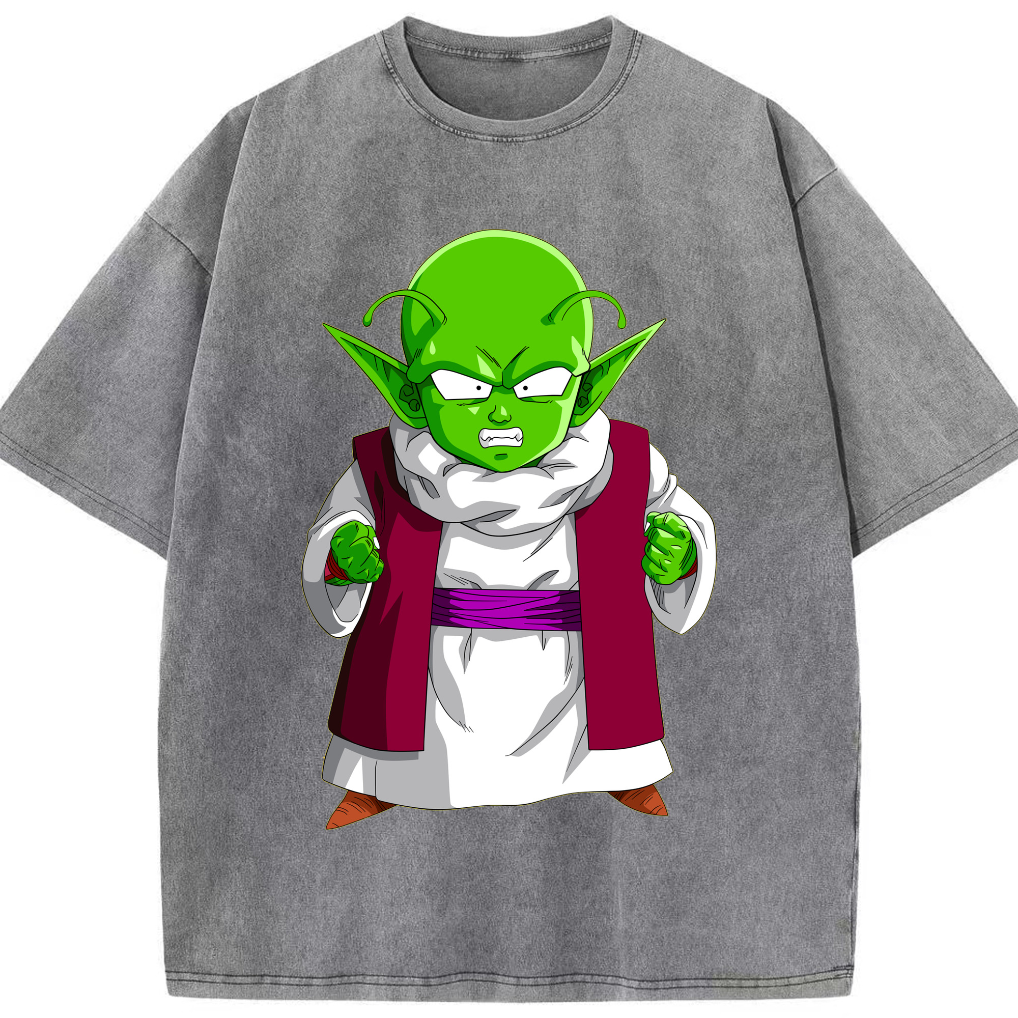 （画像用） ドラゴンボール ピッコロ DRAGON BALL Piccolo 綿100% ヴィンテージ風 半袖Tシャツ（フロントプリント）