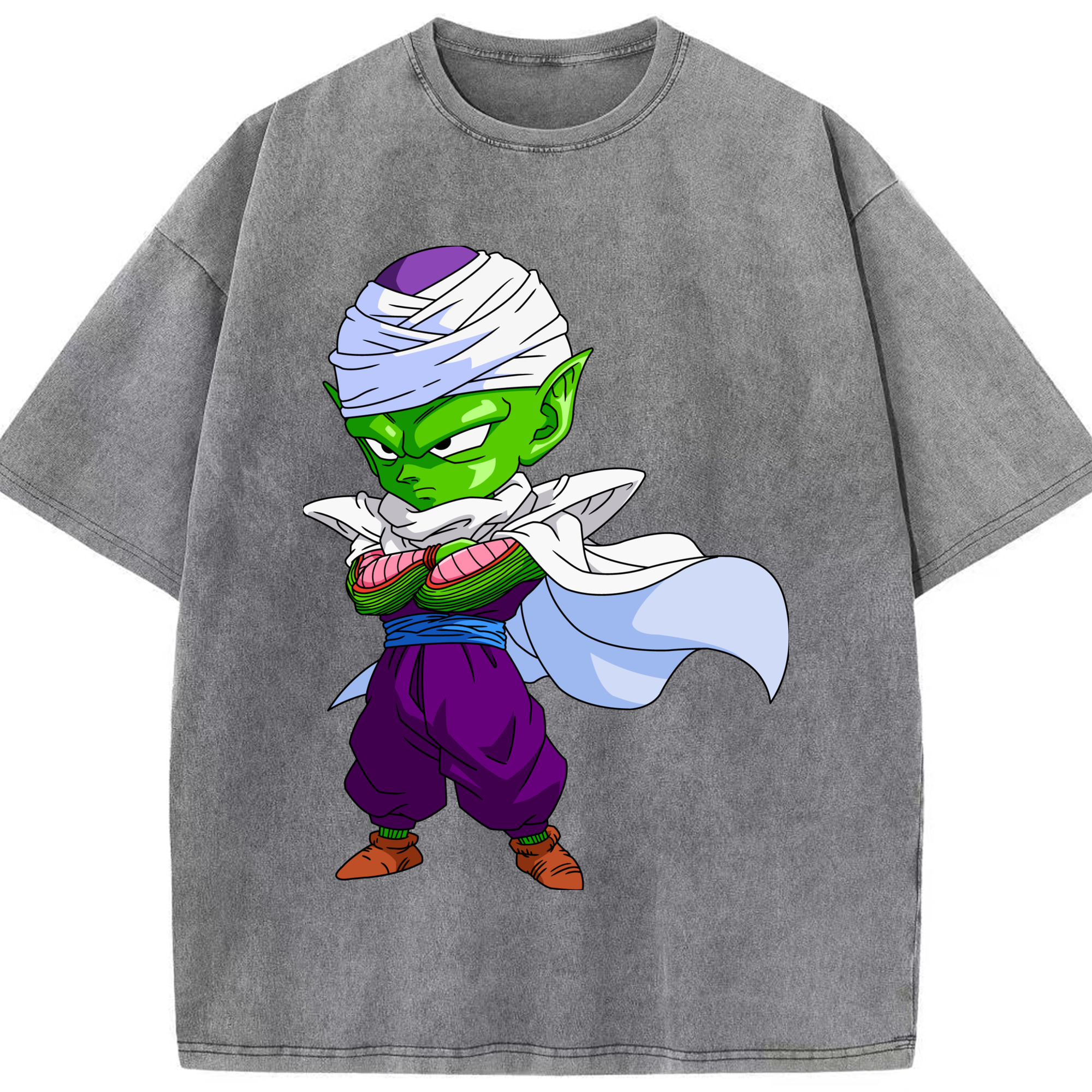 （画像用） ドラゴンボール ピッコロ DRAGON BALL Piccolo 綿100% ヴィンテージ風 半袖Tシャツ（フロントプリント）