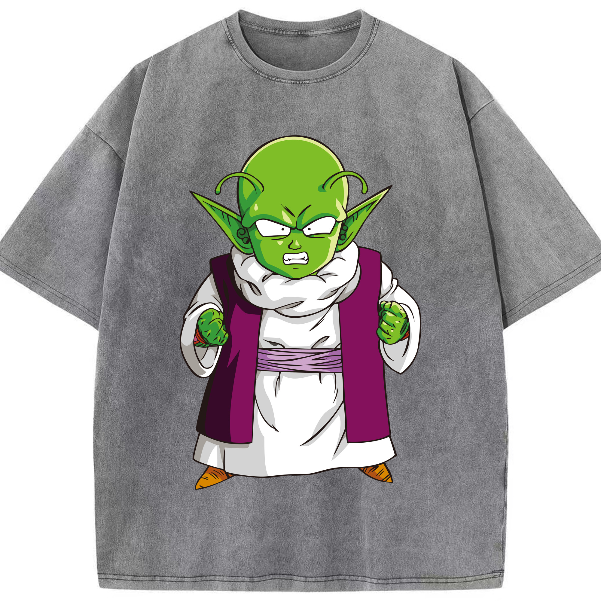 （画像用） ドラゴンボール ピッコロ DRAGON BALL Piccolo 綿100% ヴィンテージ風 半袖Tシャツ（フロントプリント）