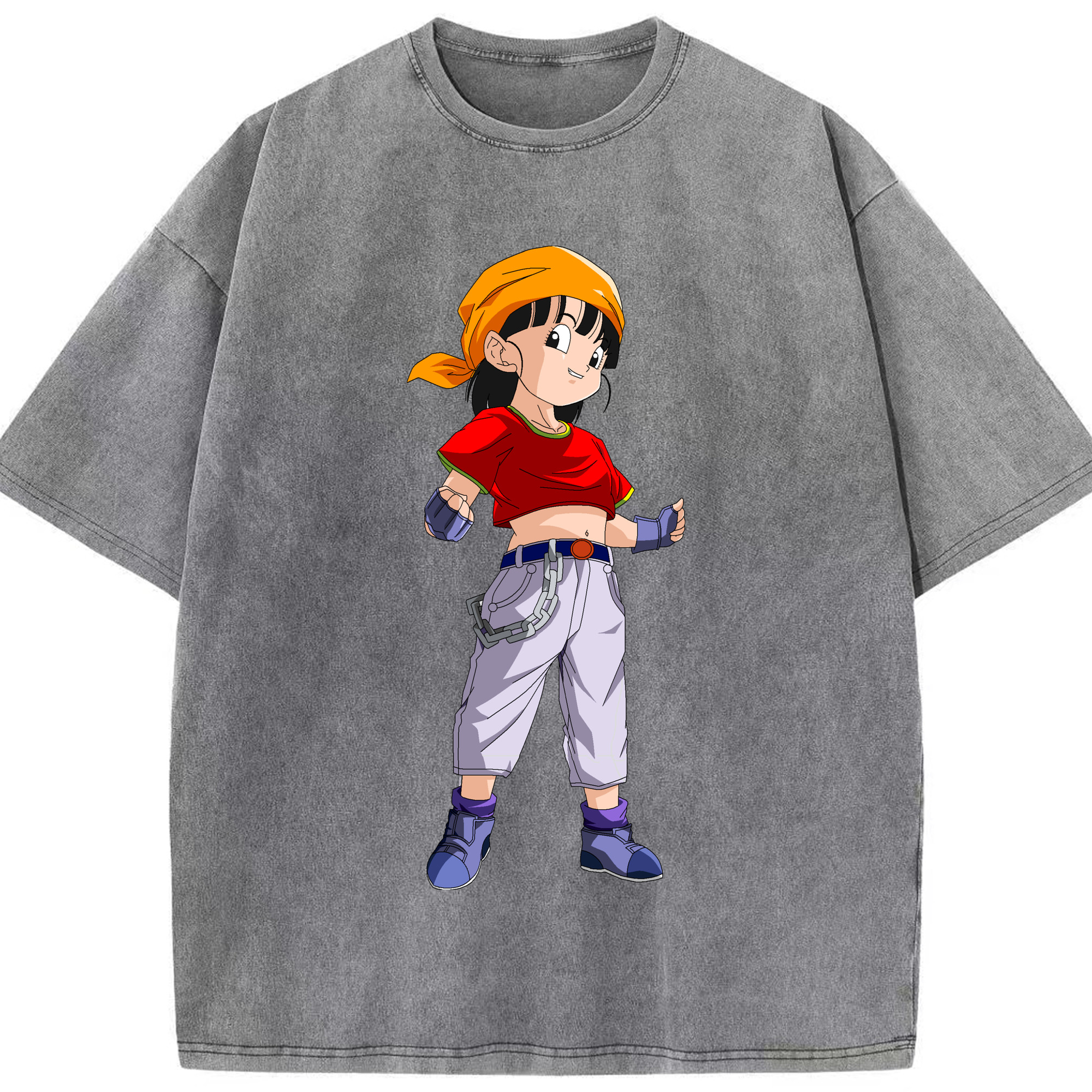 （画像用） ドラゴンボール パン DRAGON BALL Pan 綿100% ヴィンテージ風 半袖Tシャツ（フロントプリント）