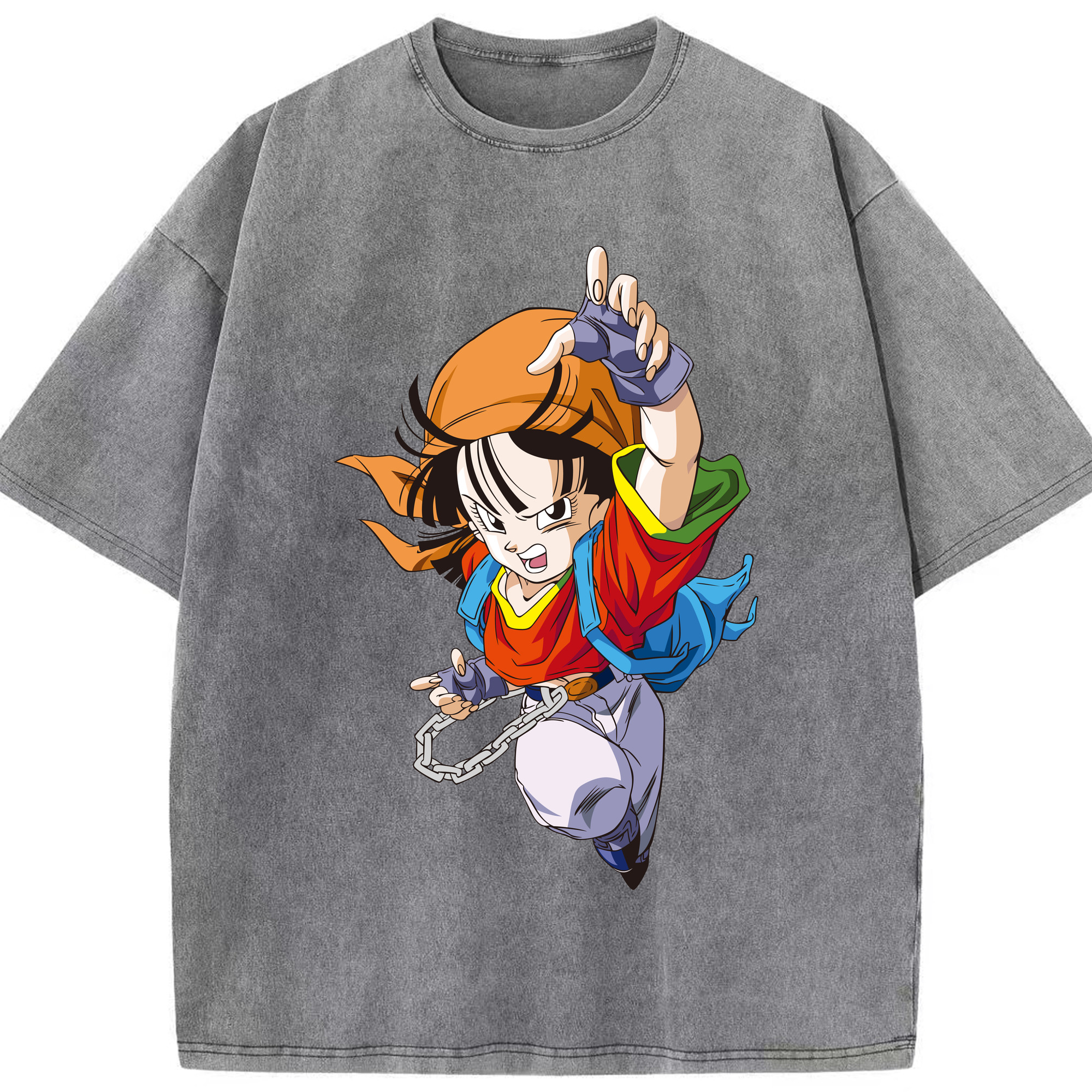 （画像用） ドラゴンボール パン DRAGON BALL Pan 綿100% ヴィンテージ風 半袖Tシャツ（フロントプリント）
