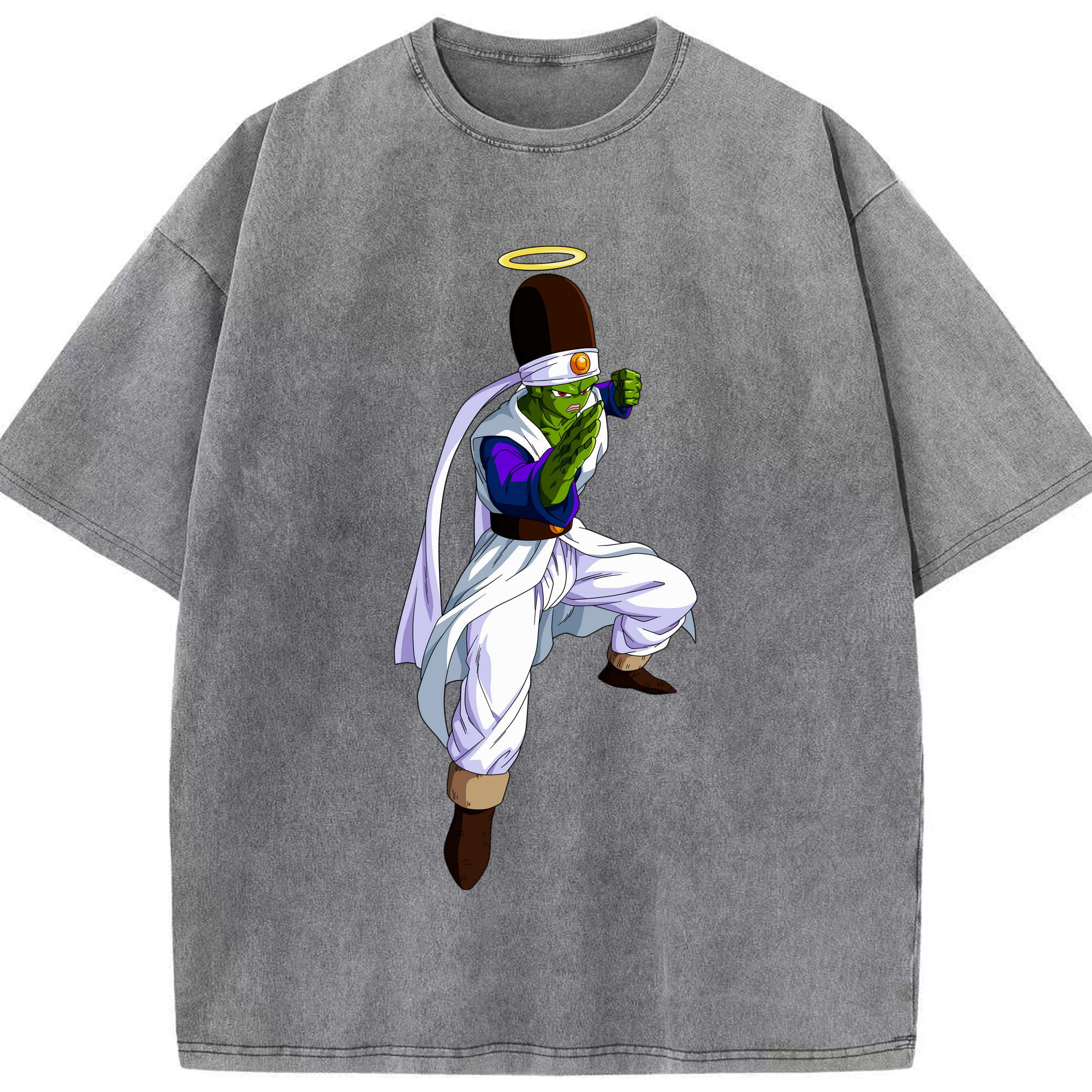 （画像用） ドラゴンボール パイクーハン DRAGON BALL Pikkon 綿100% ヴィンテージ風 半袖Tシャツ（フロントプリント）