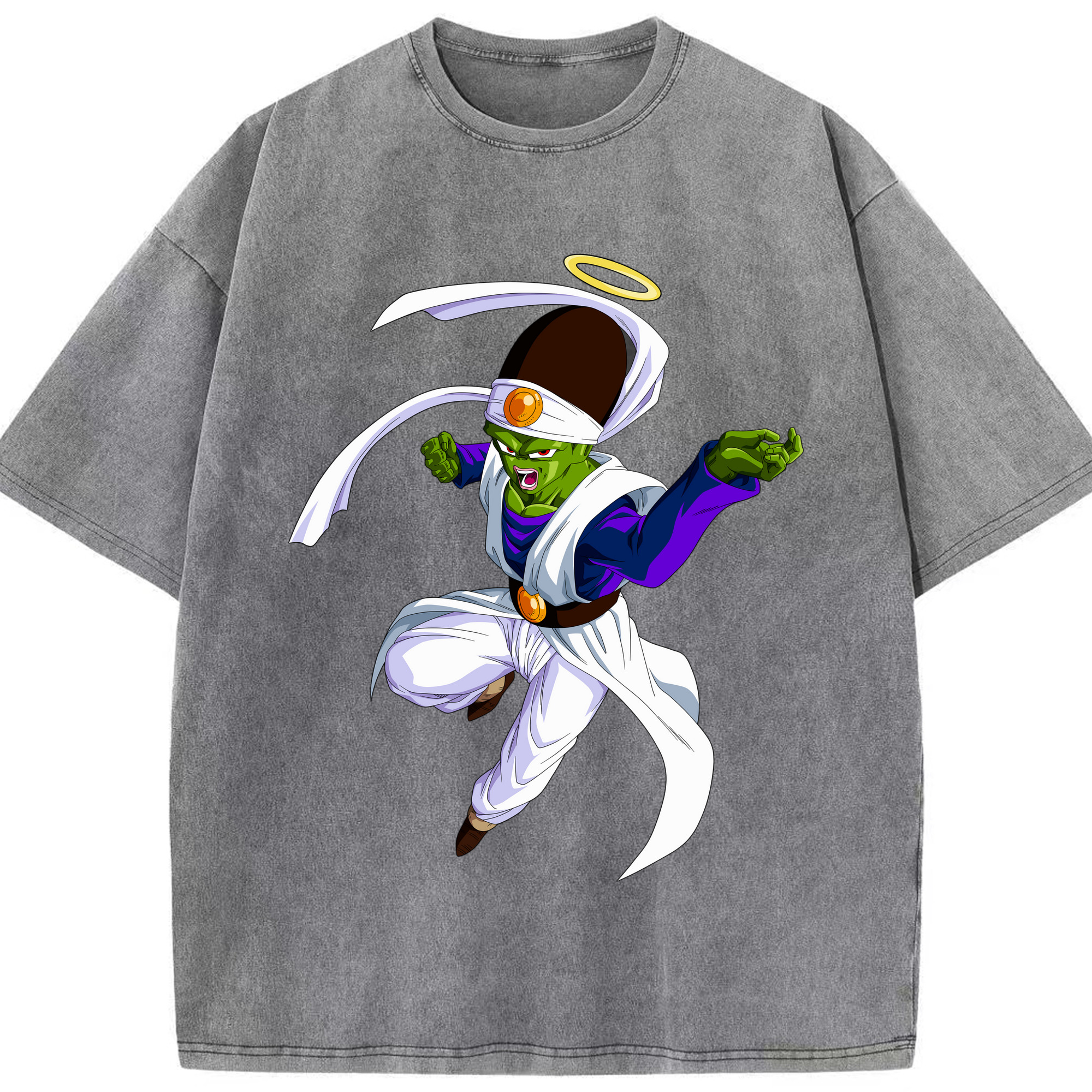 （画像用） ドラゴンボール パイクーハン DRAGON BALL Pikkon 綿100% ヴィンテージ風 半袖Tシャツ（フロントプリント）