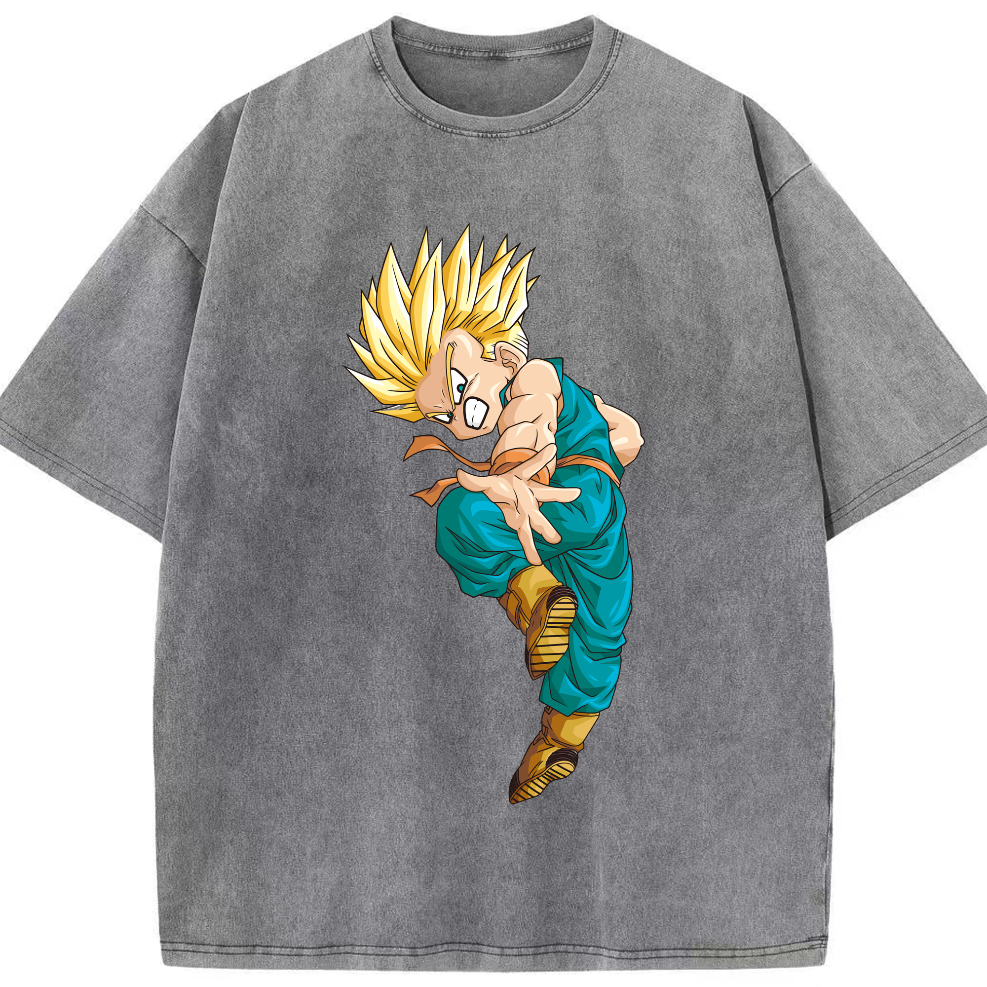 （画像用） ドラゴンボール DRAGON BALL 綿100% ヴィンテージ風 半袖Tシャツ（フロントプリント）