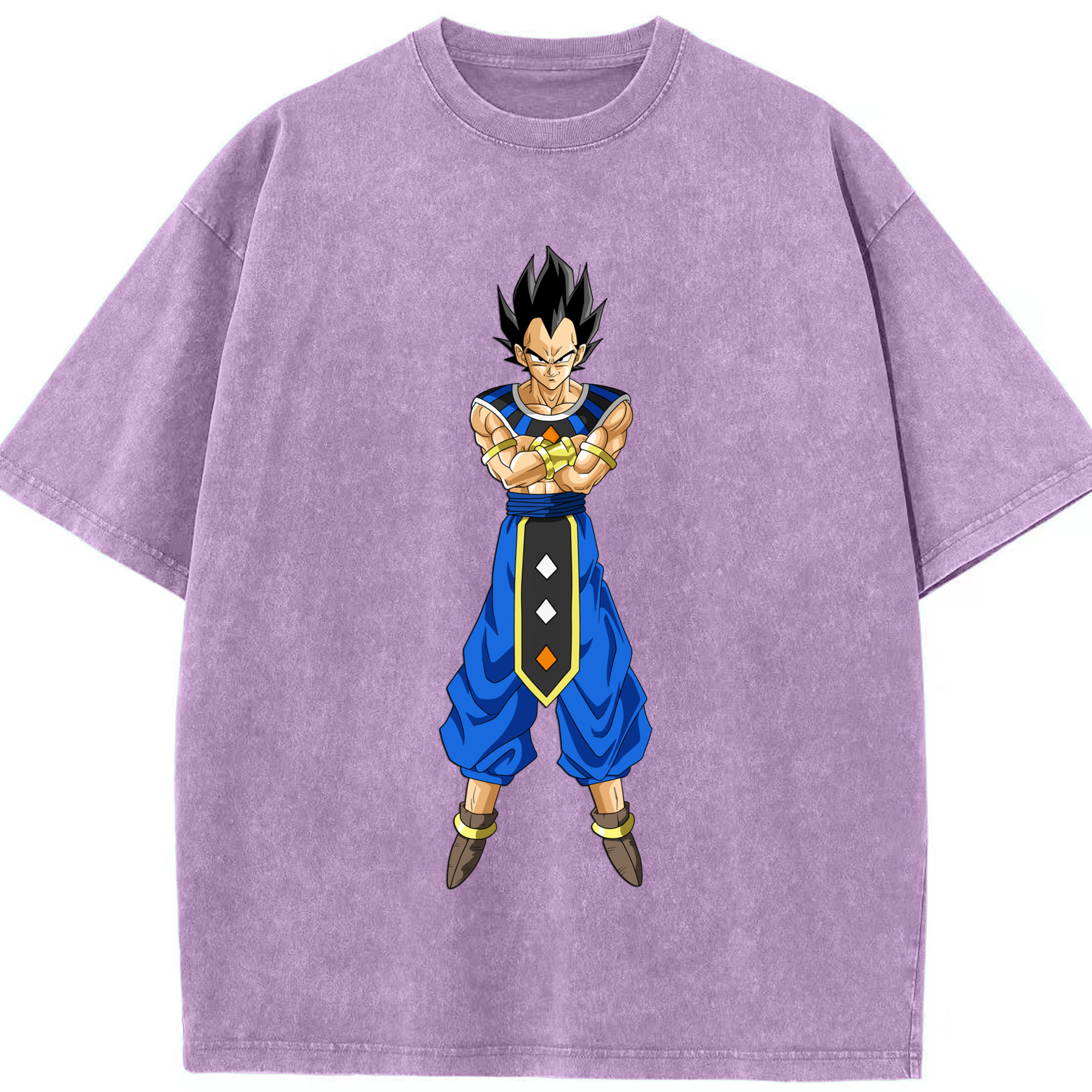 （画像用） ドラゴンボール ベジータ四世（Bejīta Yonsei）DRAGON BALL Vegeta IV 綿100% ヴィンテージ風 半袖Tシャツ（フロントプリント）