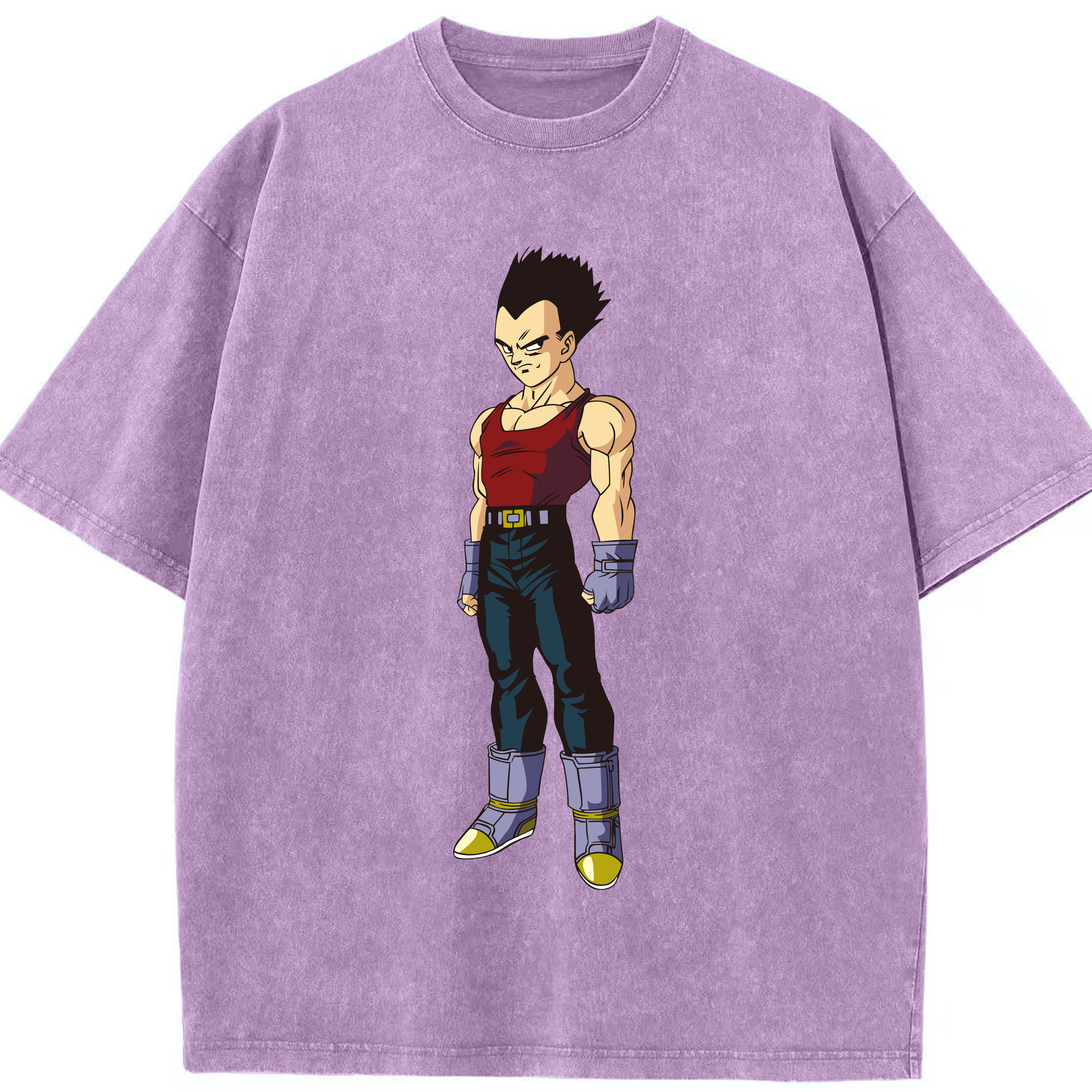 （画像用） ドラゴンボール ベジータ四世（Bejīta Yonsei）DRAGON BALL Vegeta IV 綿100% ヴィンテージ風 半袖Tシャツ（フロントプリント）