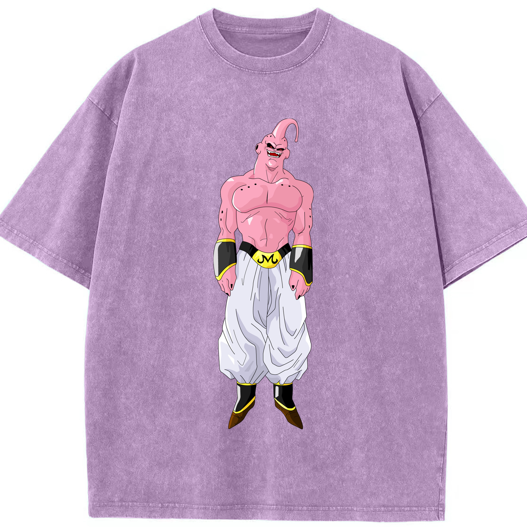 ドラゴンボール 魔人ブウ DRAGON BALL Majin Buu 綿100% ヴィンテージ風 半袖Tシャツ（フロントプリント）