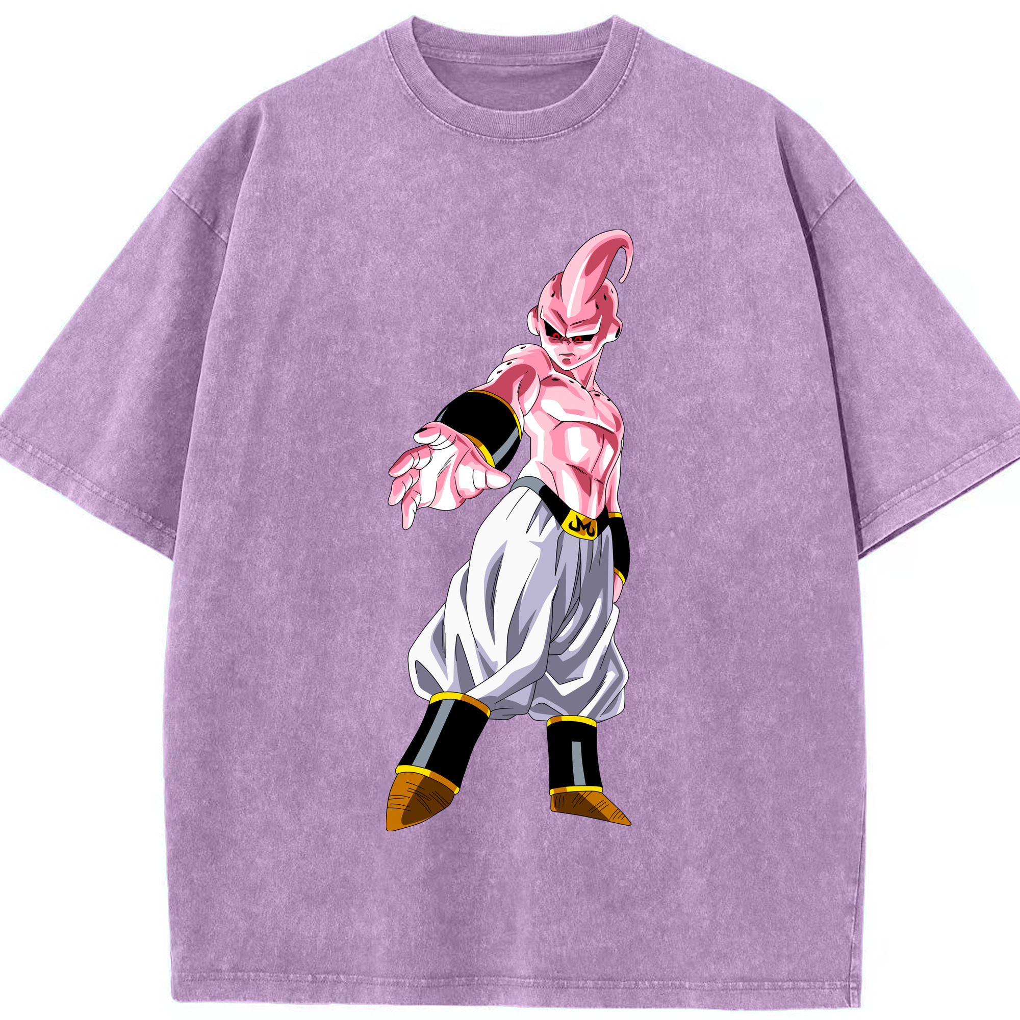 （画像用） ドラゴンボール 魔人ブウ DRAGON BALL Majin Buu 綿100% ヴィンテージ風 半袖Tシャツ（フロントプリント）