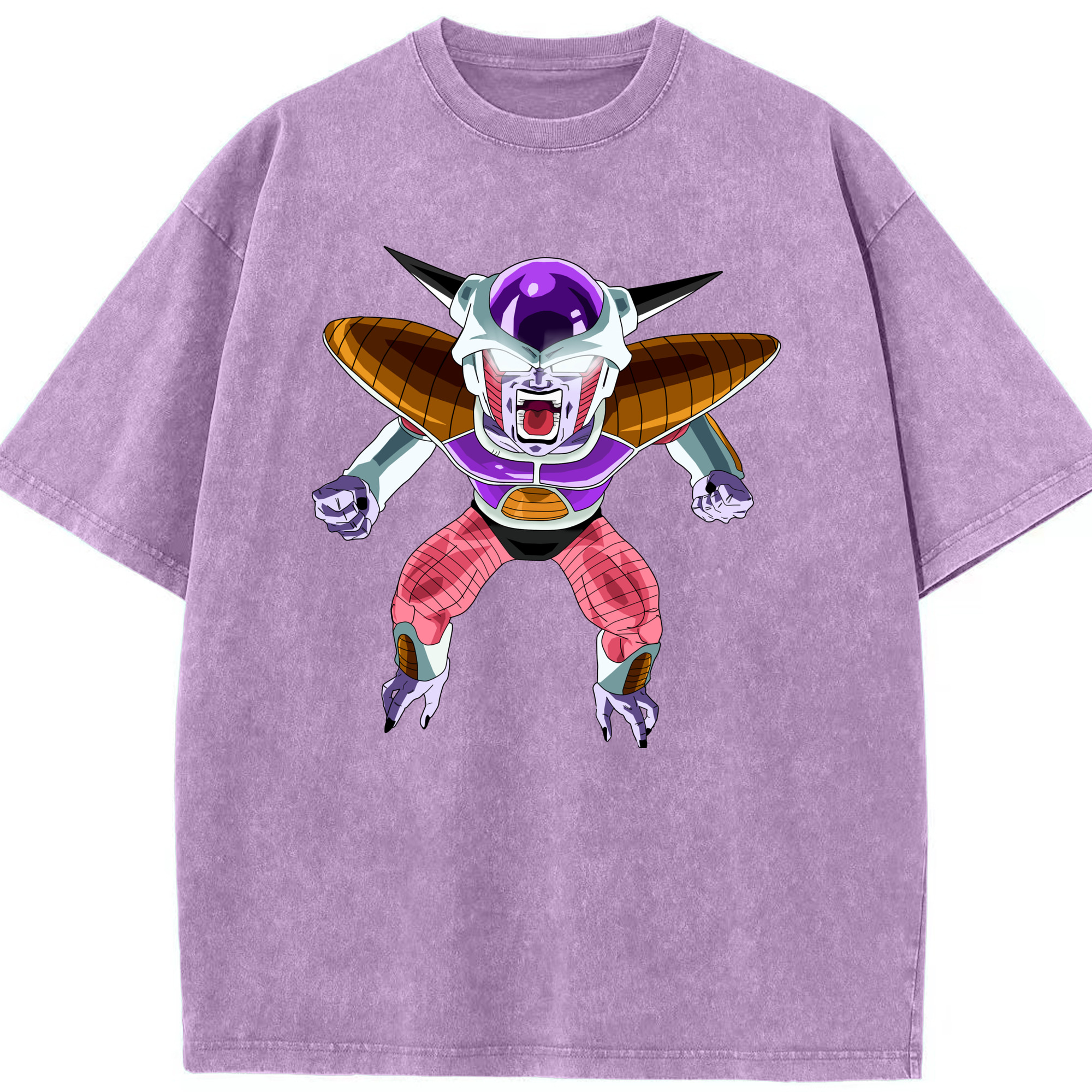 （画像用） ドラゴンボール フリーザ DRAGON BALL Frieza 綿100% ヴィンテージ風 半袖Tシャツ（フロントプリント）