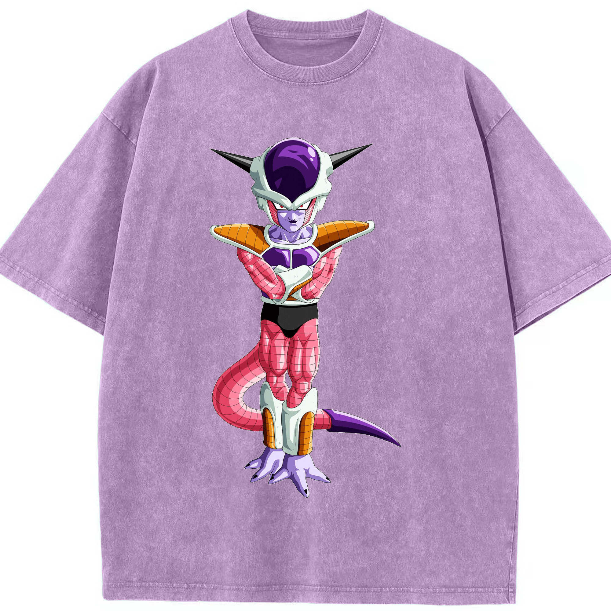 （画像用） ドラゴンボール フリーザ DRAGON BALL Frieza 綿100% ヴィンテージ風 半袖Tシャツ（フロントプリント）