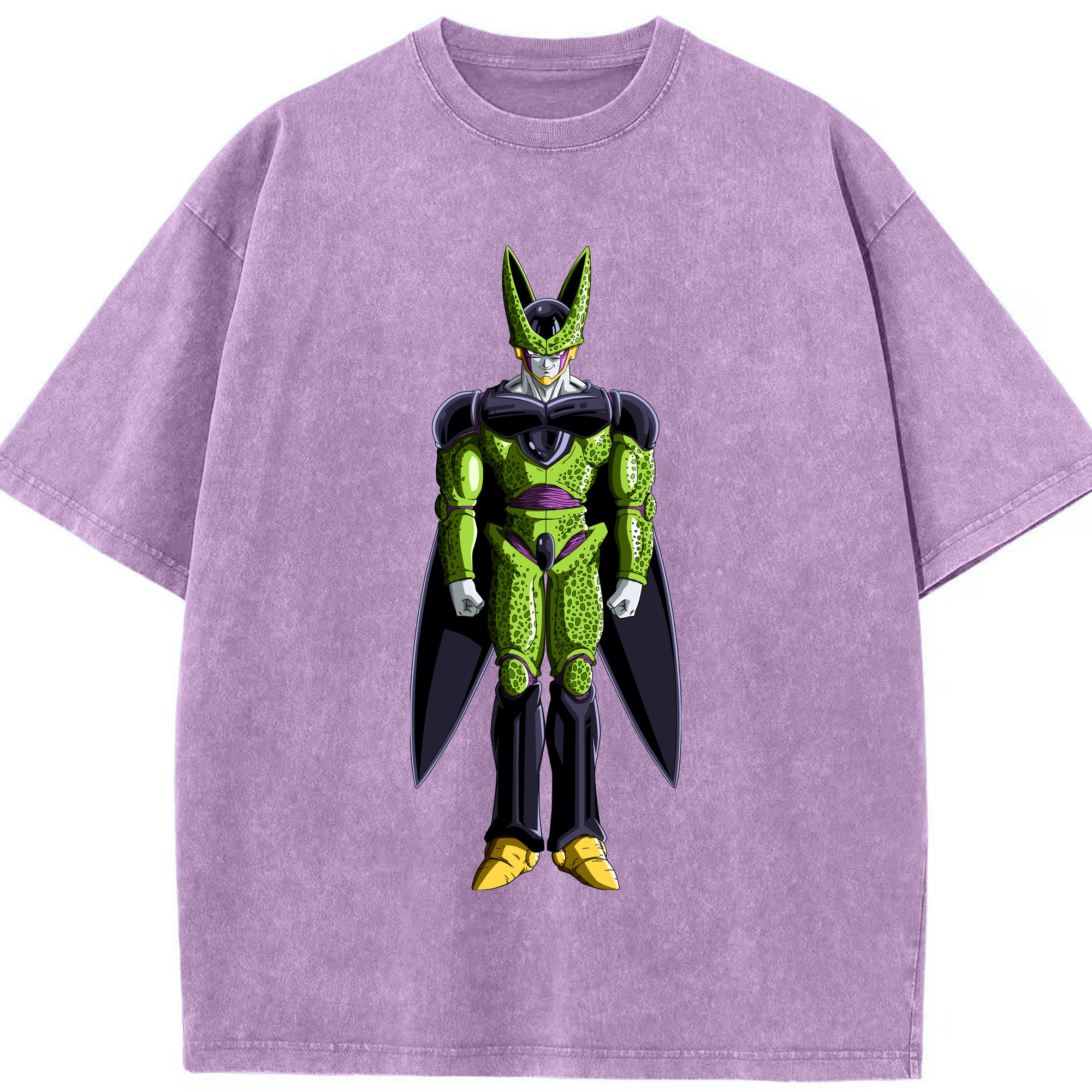 （画像用） ドラゴンボール セル DRAGON BALL Cell 綿100% ヴィンテージ風 半袖Tシャツ（フロントプリント）