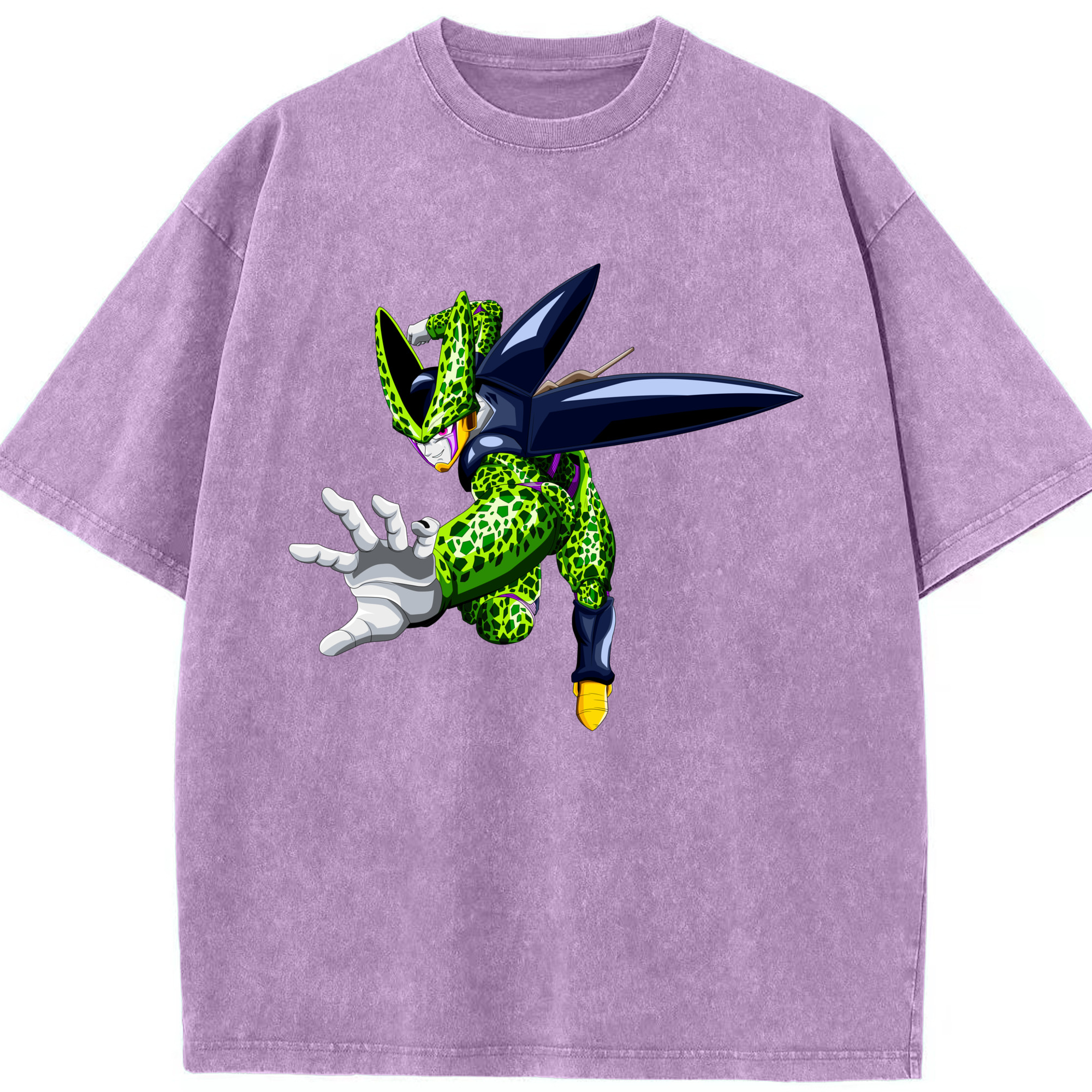 （画像用） ドラゴンボール セル DRAGON BALL Cell 綿100% ヴィンテージ風 半袖Tシャツ（フロントプリント）
