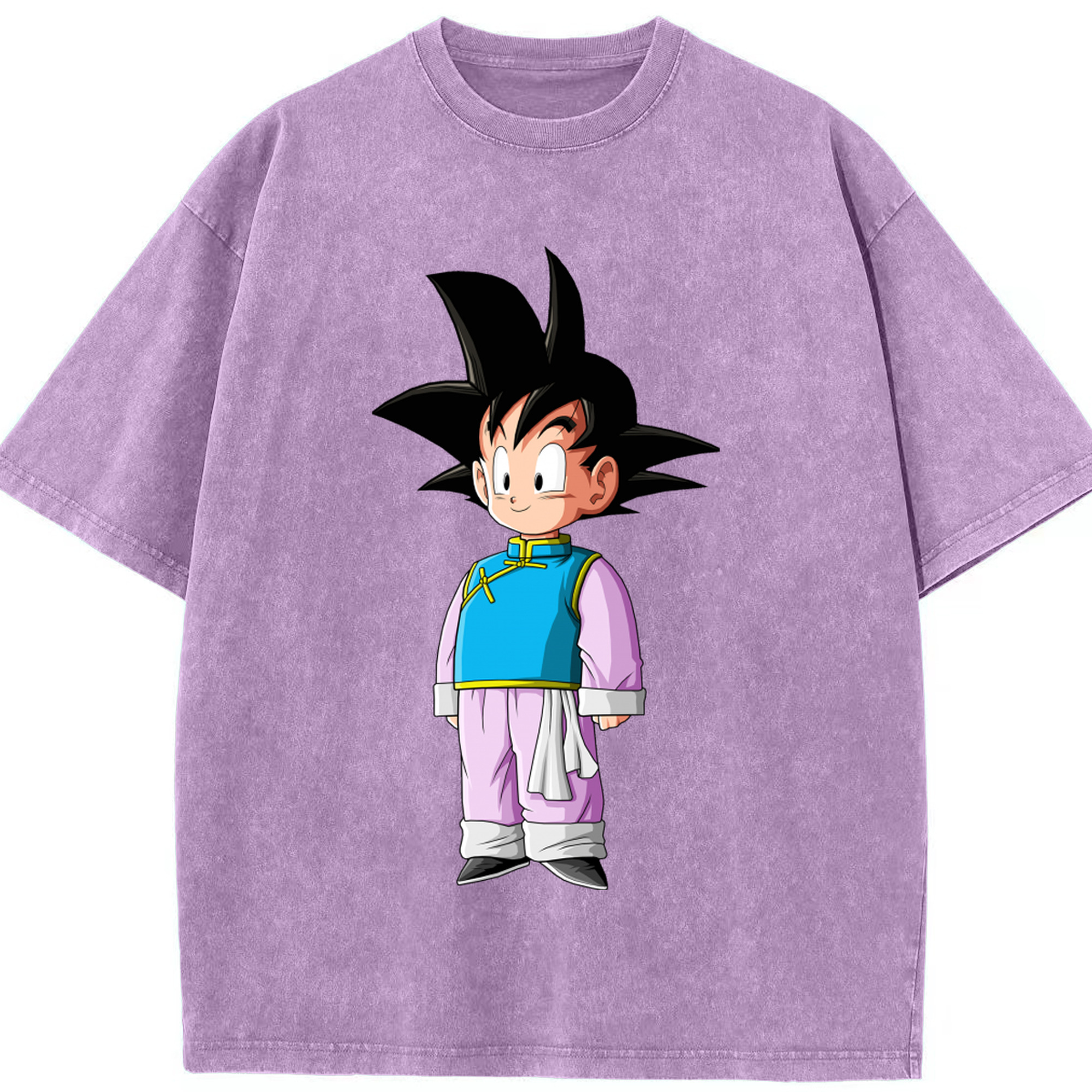 （画像用） ドラゴンボール 孫悟空（そん ごくう）Son Goku カカロット DRAGON BALL Kakarotto 綿100% ヴィンテージ風 半袖Tシャツ（フロントプリント）