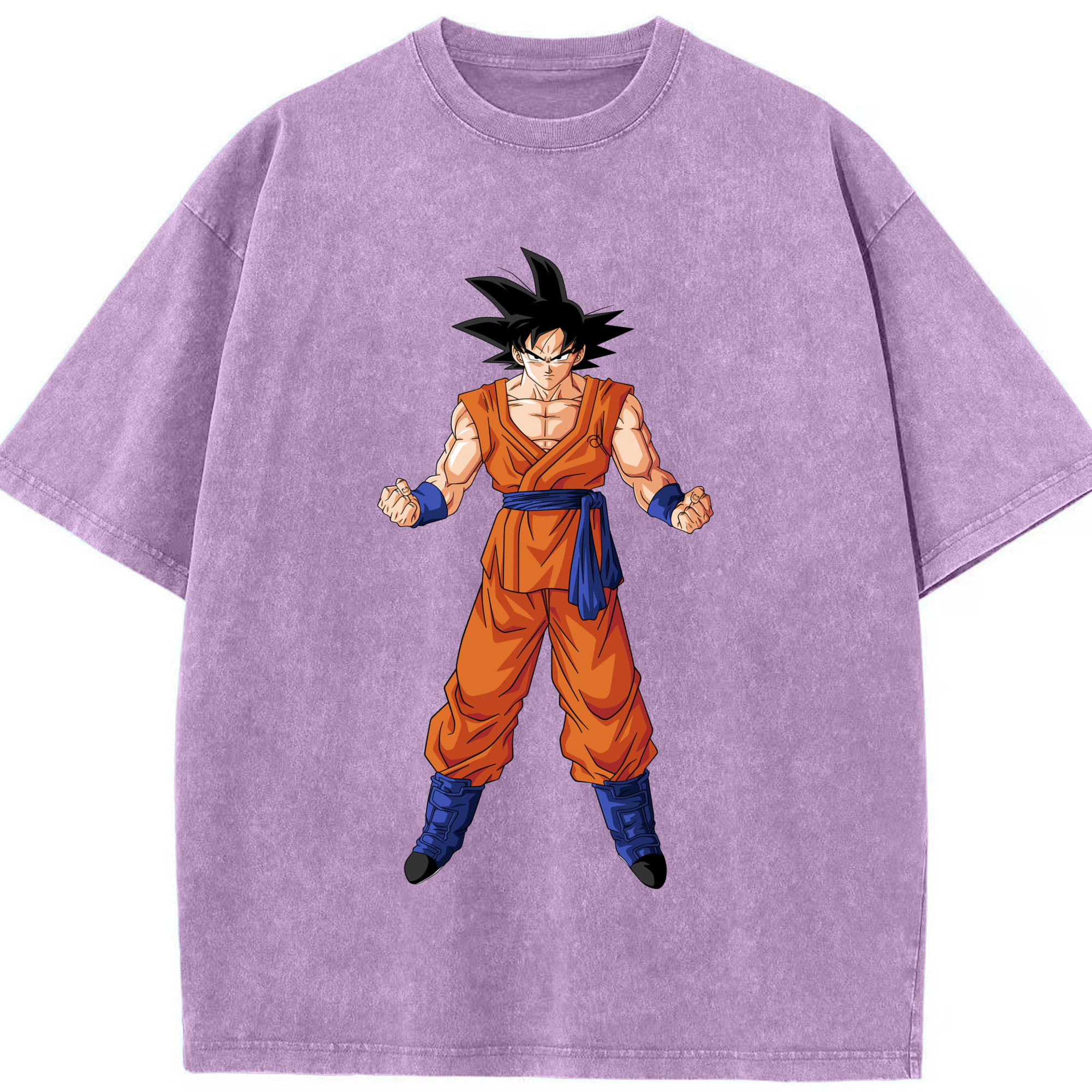 （画像用） ドラゴンボール 孫悟空（そん ごくう）Son Goku カカロット DRAGON BALL Kakarotto 綿100% ヴィンテージ風 半袖Tシャツ（フロントプリント）
