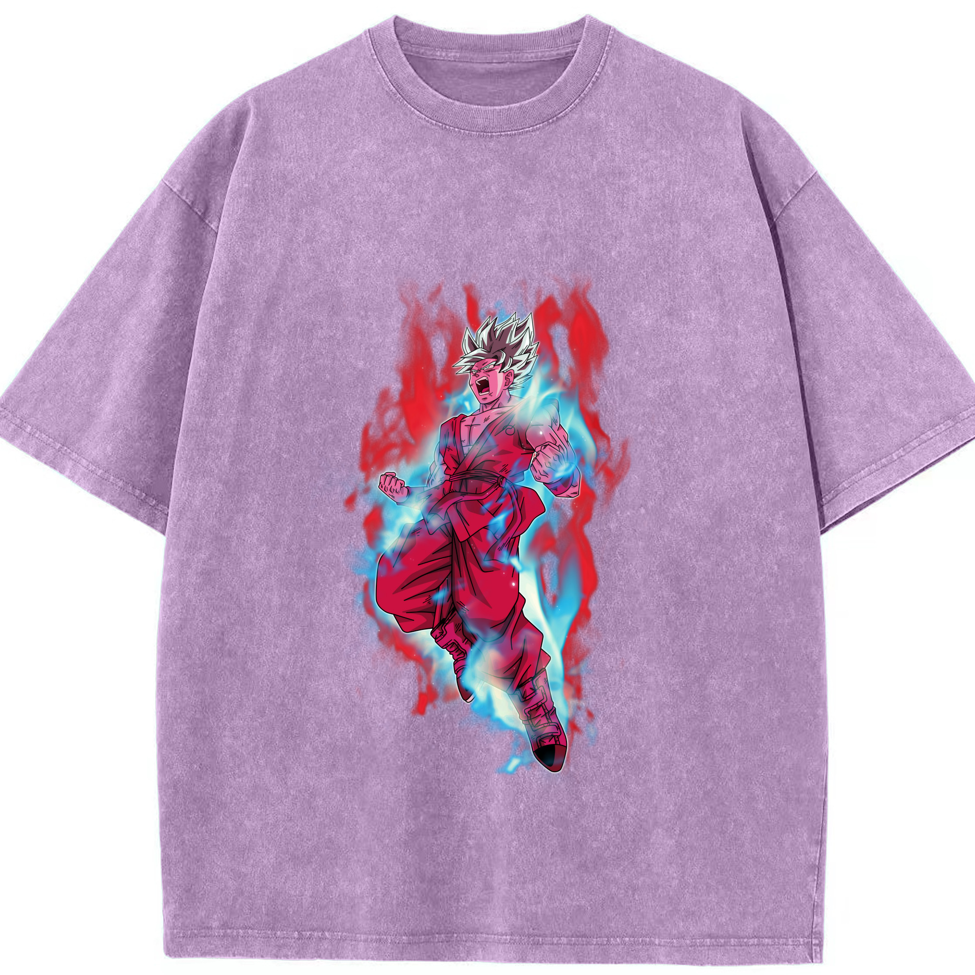 （画像用） ドラゴンボール 孫悟空（そん ごくう）Son Goku カカロット DRAGON BALL Kakarotto 綿100% ヴィンテージ風 半袖Tシャツ（フロントプリント）