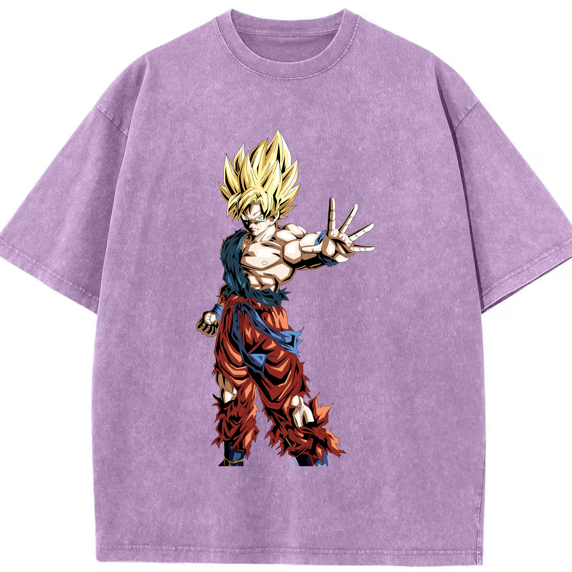 （画像用） ドラゴンボール 孫悟空（そん ごくう）Son Goku カカロット DRAGON BALL Kakarotto 綿100% ヴィンテージ風 半袖Tシャツ（フロントプリント）
