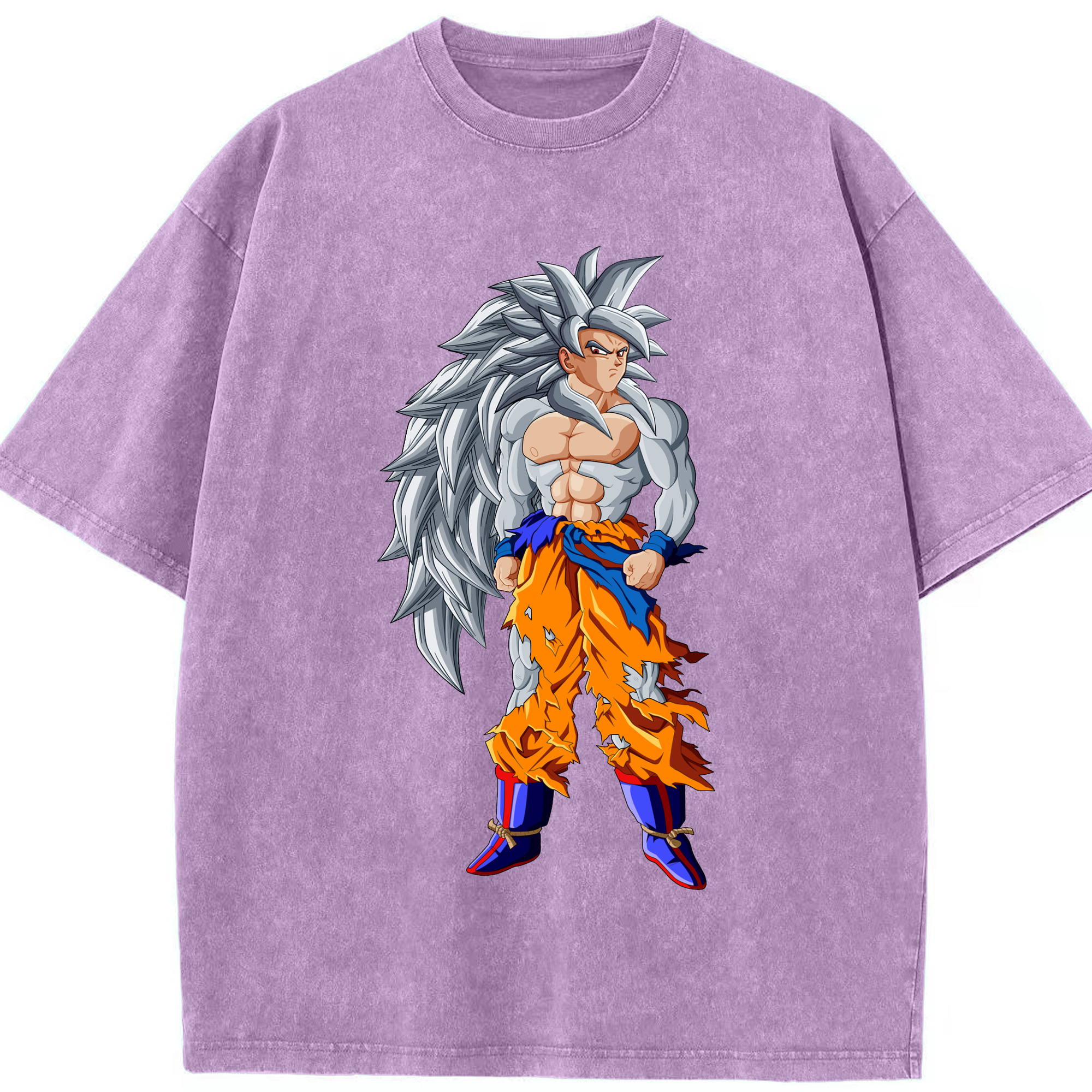 （画像用） ドラゴンボール 孫悟空（そん ごくう）Son Goku カカロット DRAGON BALL Kakarotto 綿100% ヴィンテージ風 半袖Tシャツ（フロントプリント）