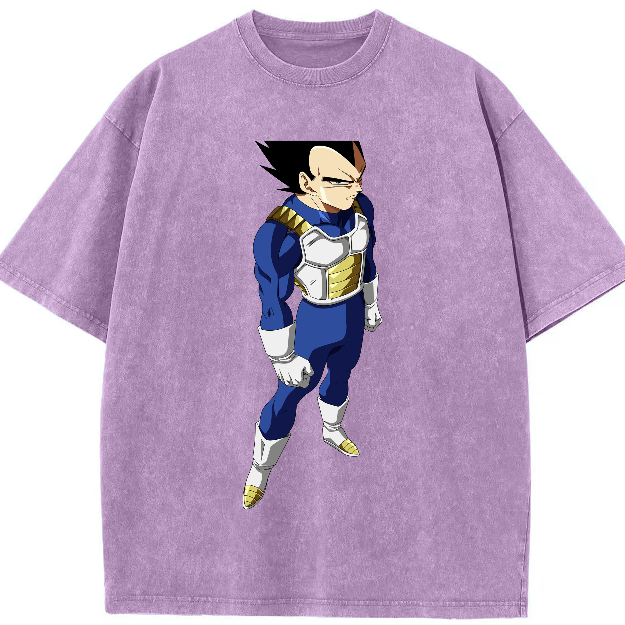 （画像用） ドラゴンボール ベジータ四世（Bejīta Yonsei）DRAGON BALL Vegeta IV 綿100% ヴィンテージ風 半袖Tシャツ（フロントプリント）