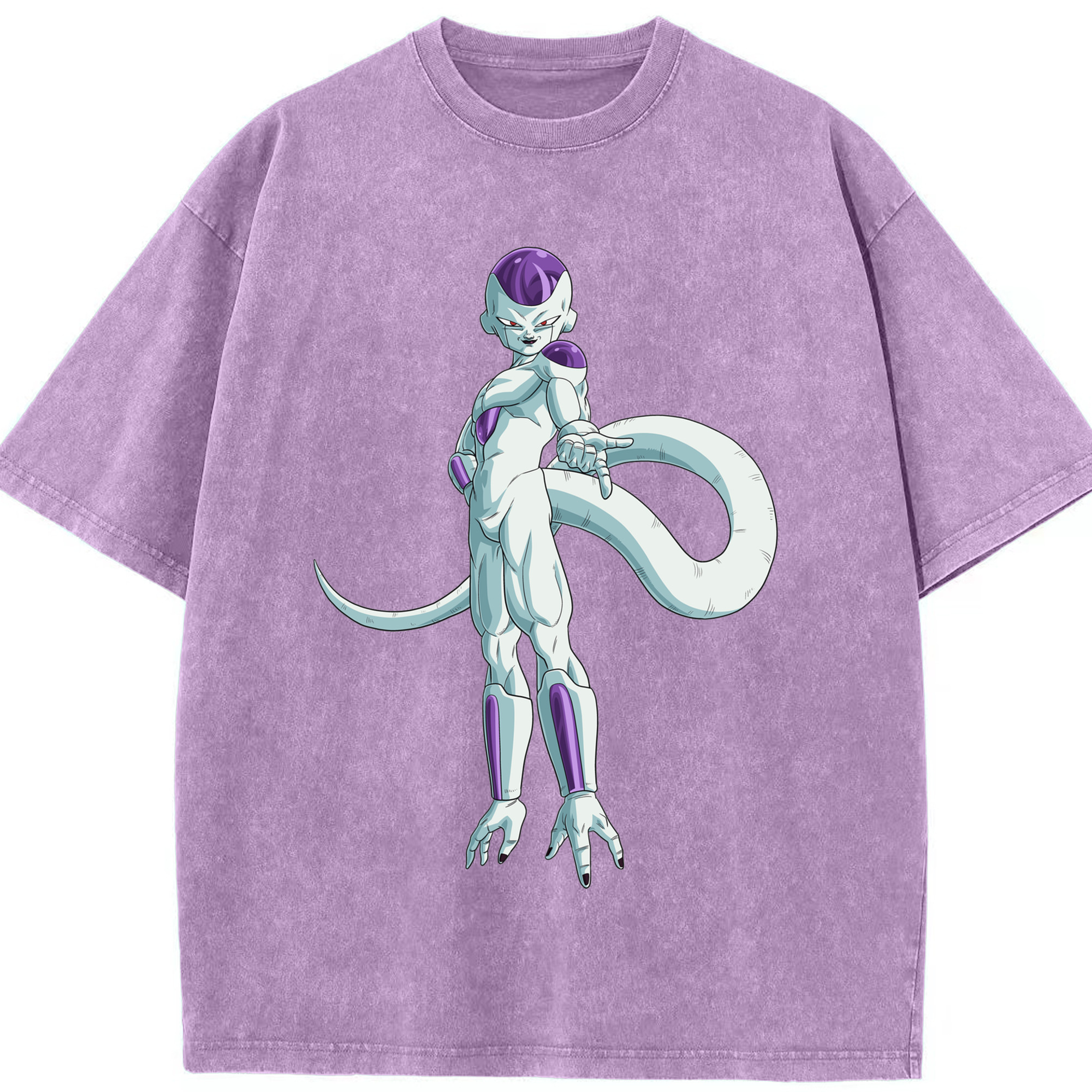 （画像用） ドラゴンボール フリーザ DRAGON BALL Frieza 綿100% ヴィンテージ風 半袖Tシャツ（フロントプリント）