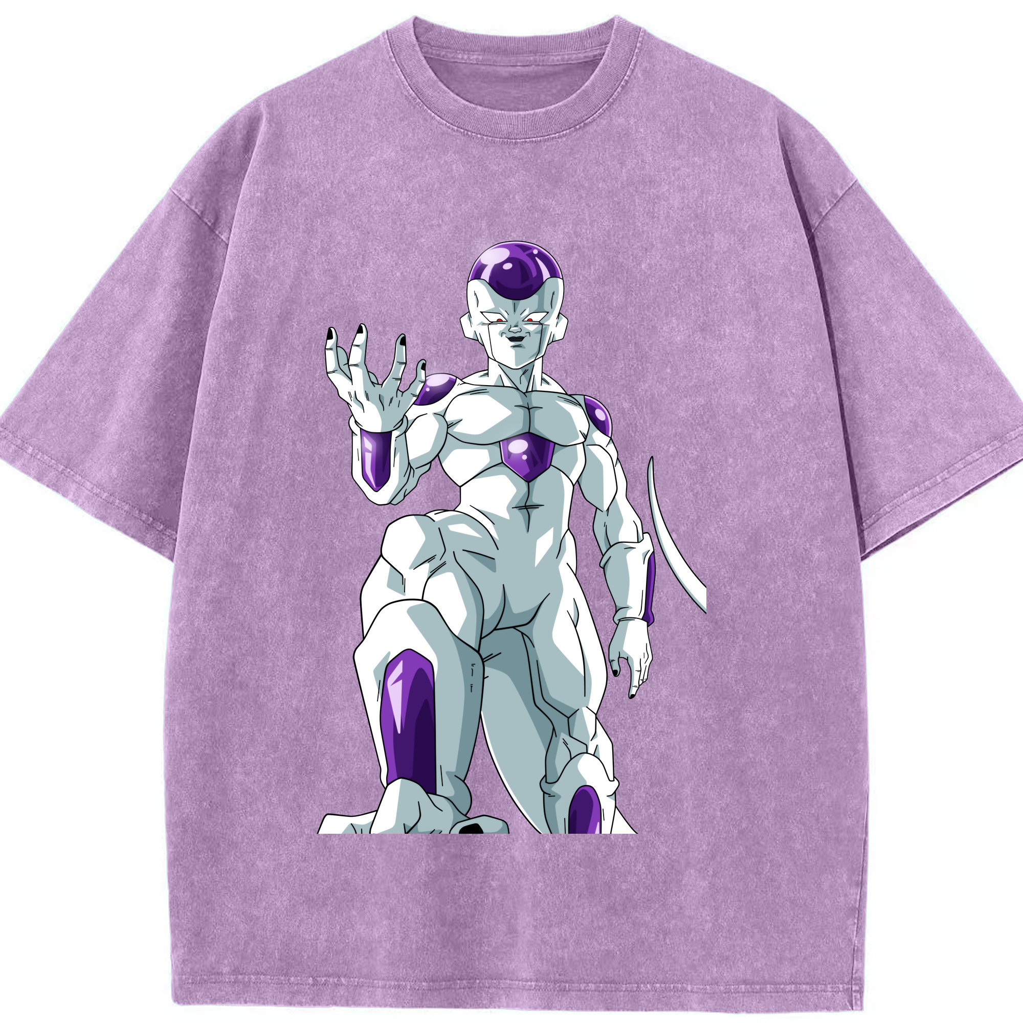 （画像用） ドラゴンボール フリーザ DRAGON BALL Frieza 綿100% ヴィンテージ風 半袖Tシャツ（フロントプリント）