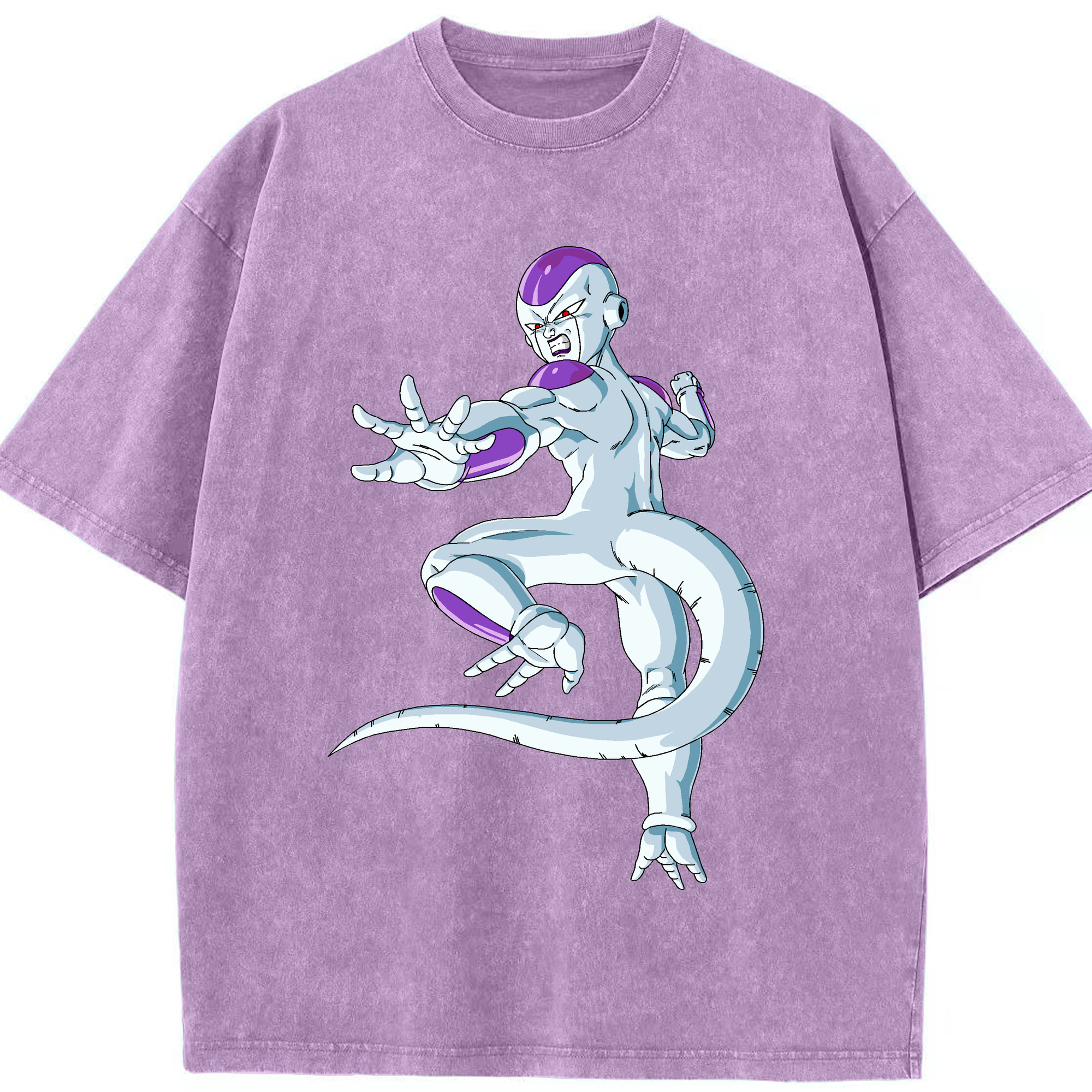 （画像用） ドラゴンボール フリーザ DRAGON BALL Frieza 綿100% ヴィンテージ風 半袖Tシャツ（フロントプリント）