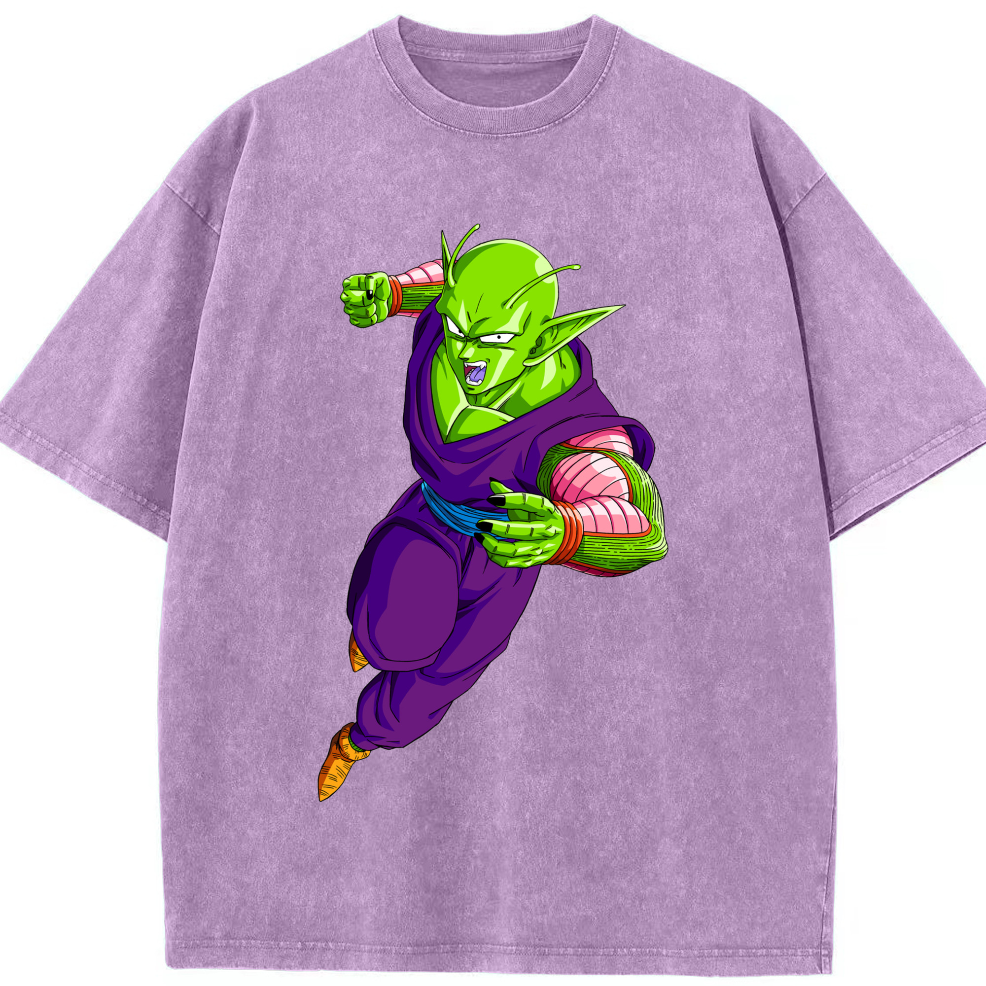 （画像用） ドラゴンボール ピッコロ DRAGON BALL Piccolo 綿100% ヴィンテージ風 半袖Tシャツ（フロントプリント）