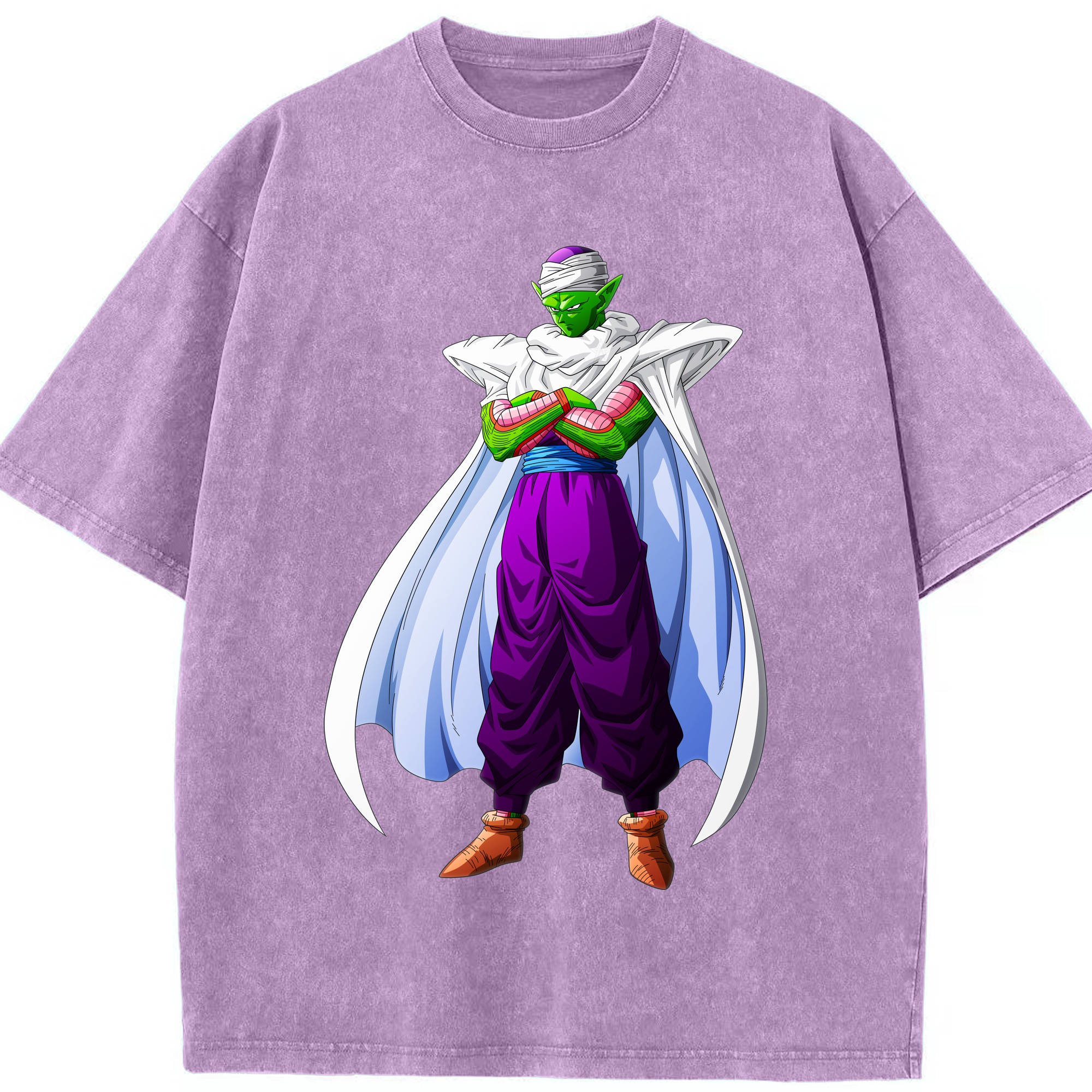（画像用） ドラゴンボール ピッコロ DRAGON BALL Piccolo 綿100% ヴィンテージ風 半袖Tシャツ（フロントプリント）