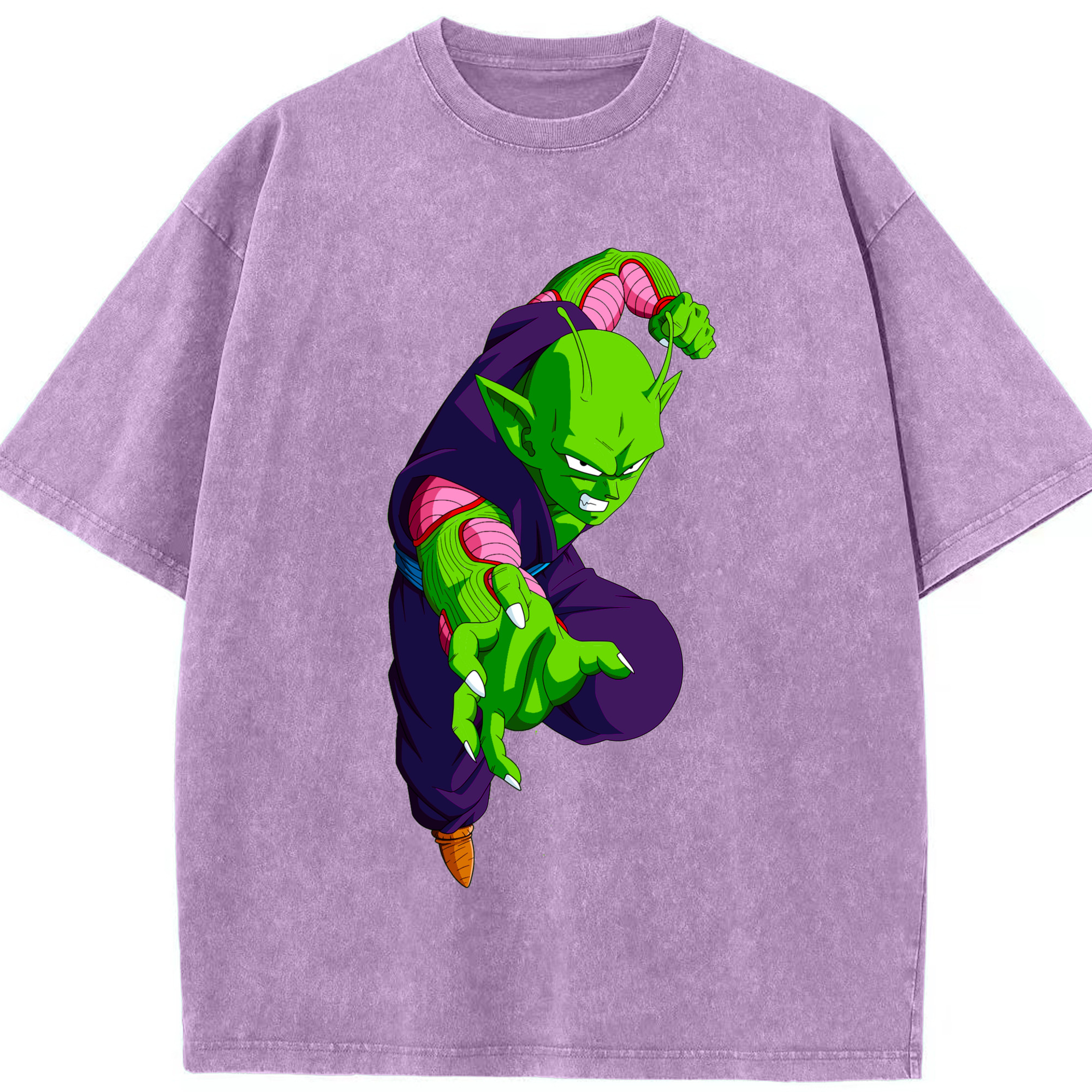 （画像用） ドラゴンボール ピッコロ DRAGON BALL Piccolo 綿100% ヴィンテージ風 半袖Tシャツ（フロントプリント）
