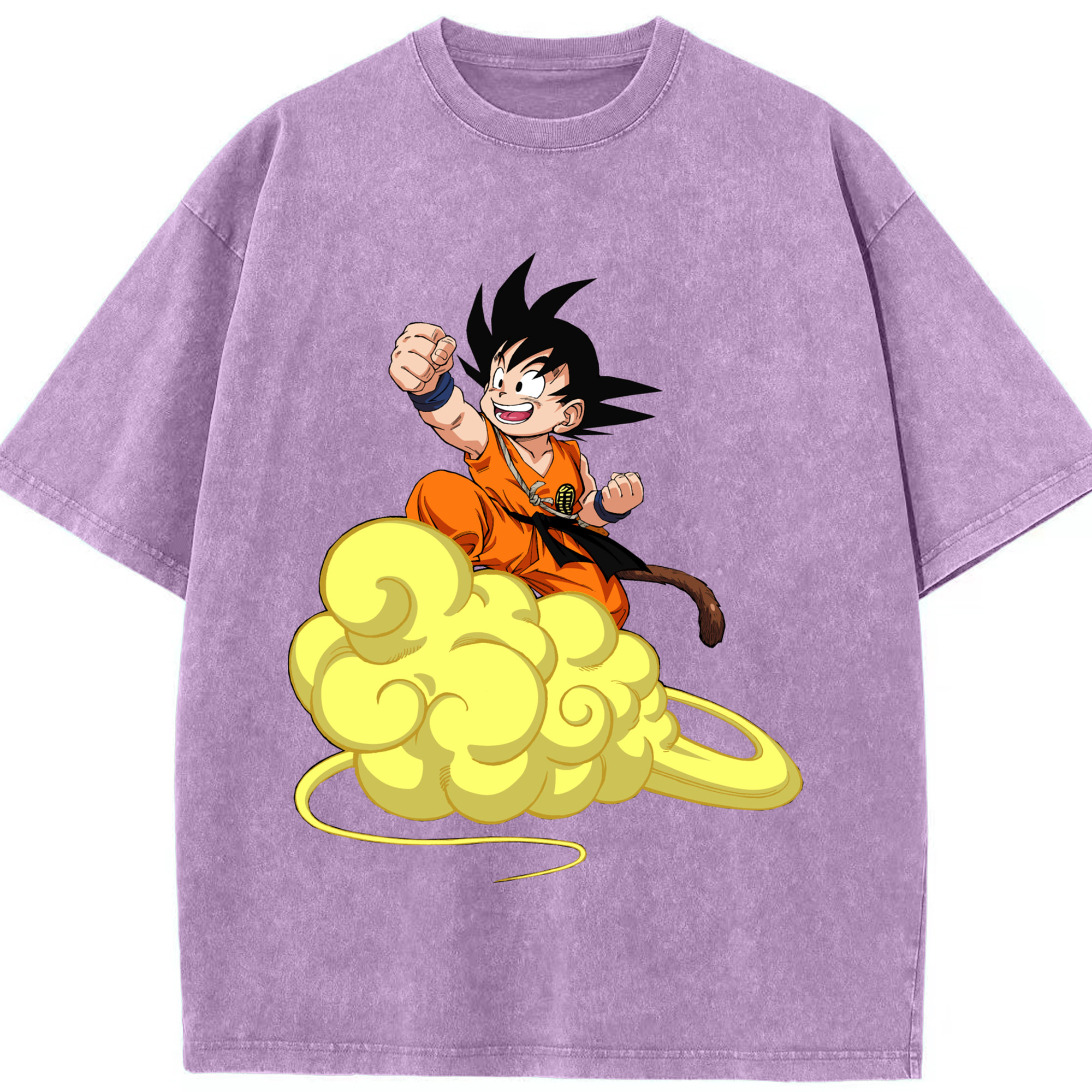 ドラゴンボール 孫悟空（そん ごくう）Son Goku カカロット DRAGON BALL Kakarotto 綿100% ヴィンテージ風 半袖Tシャツ（フロントプリント）