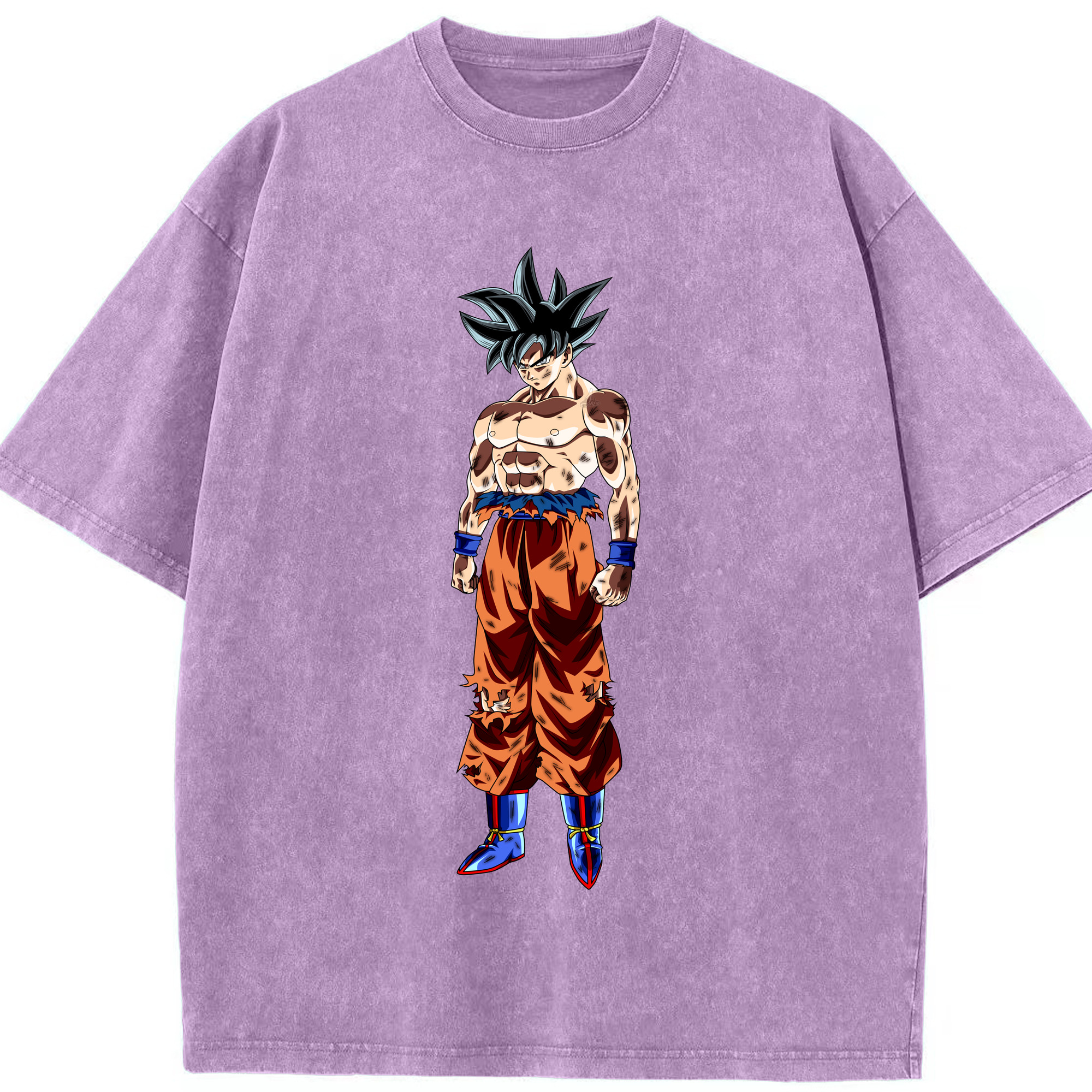 （画像用） ドラゴンボール 孫悟空（そん ごくう）Son Goku カカロット DRAGON BALL Kakarotto 綿100% ヴィンテージ風 半袖Tシャツ（フロントプリント）