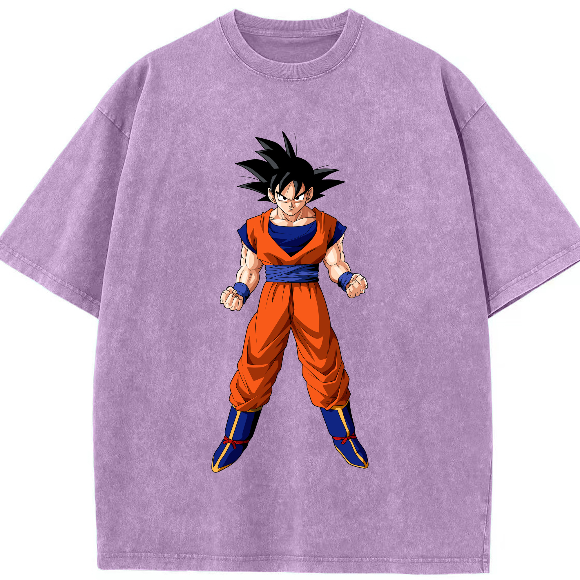 （画像用） ドラゴンボール 孫悟空（そん ごくう）Son Goku カカロット DRAGON BALL Kakarotto 綿100% ヴィンテージ風 半袖Tシャツ（フロントプリント）